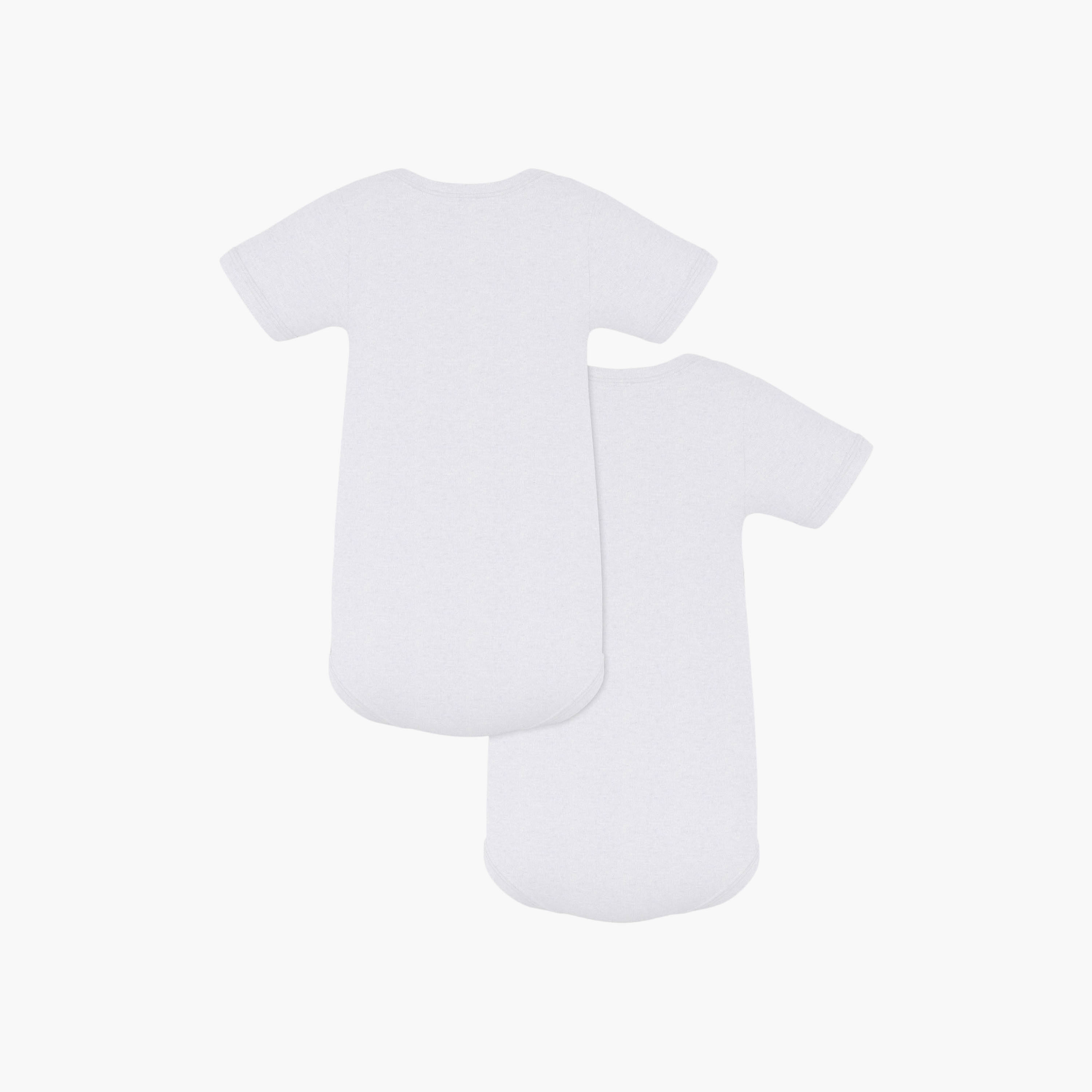 Petit Bateau 2-Piece Short Sleeves Solid Bodysuit Set-baby-boys-clothing-bodysuits-image-2