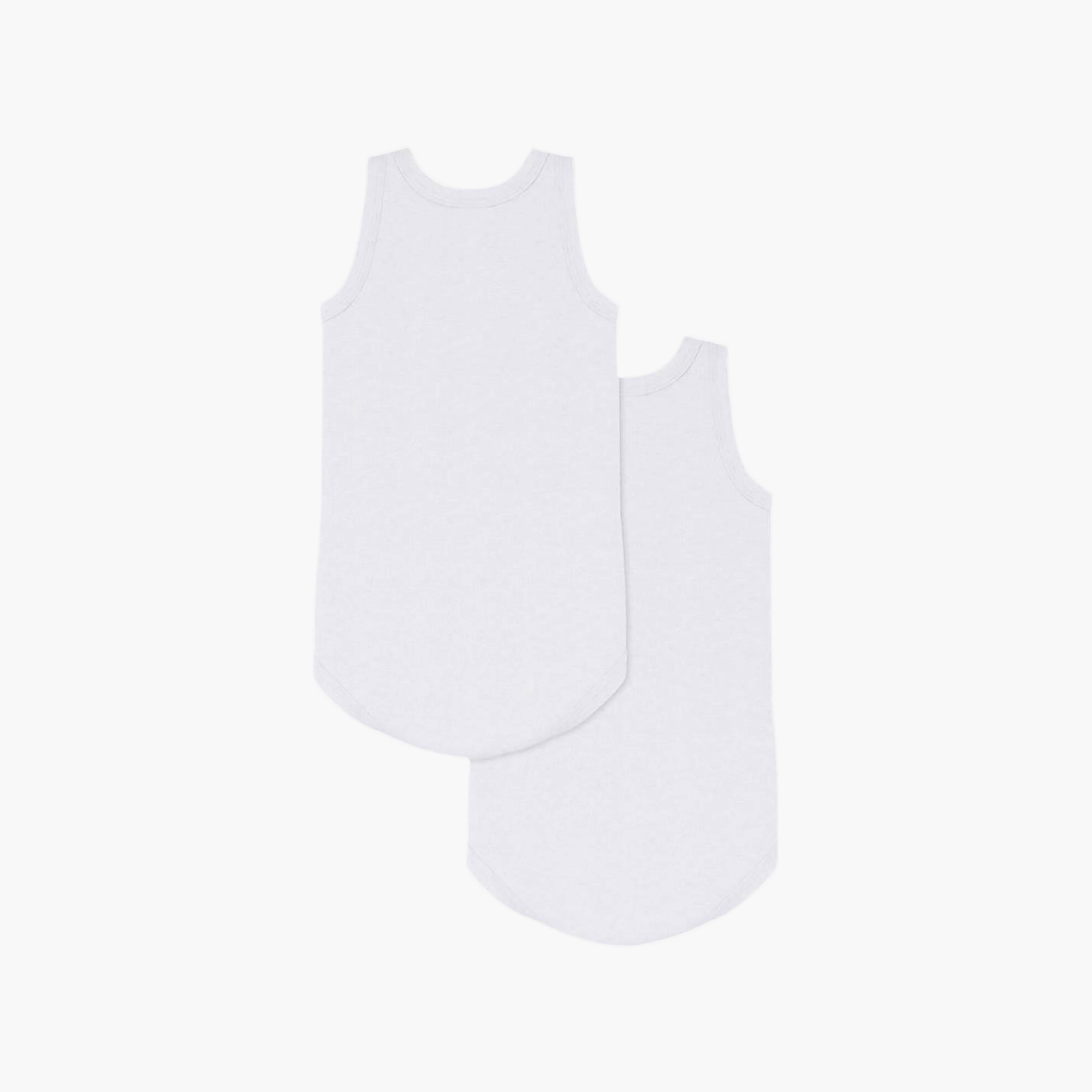 Petit Bateau 2-Piece Sleeveless Solid Bodysuit Set-baby-boys-clothing-bodysuits-image-2