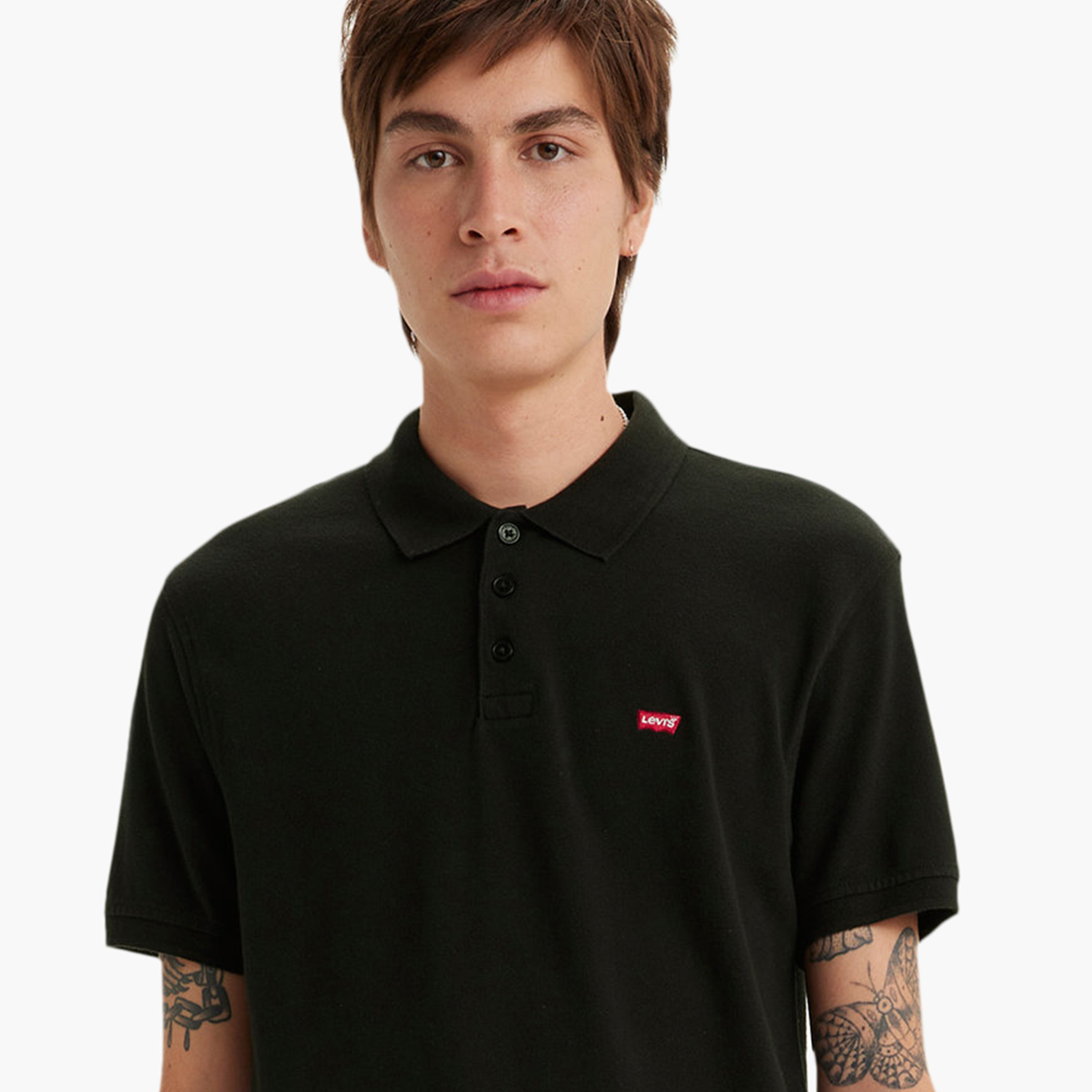 Levi's Plain Collared Short Sleeves Men's Polo T-Shirt-men-clothing-tshirtsandpolos-polos-image-2