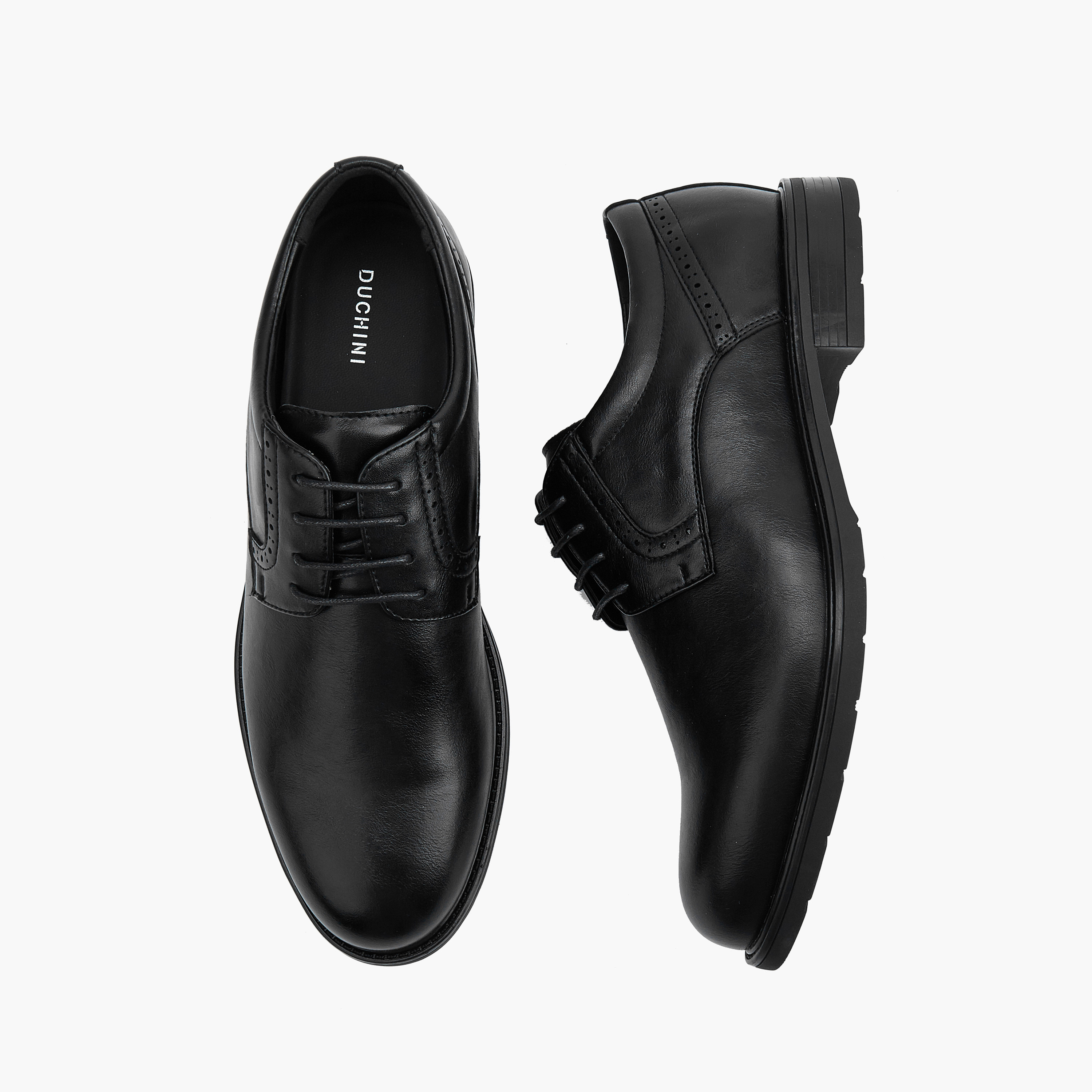Duchini Solid Lace-Up Derby Shoes-men-shoes-formalshoes-image-1