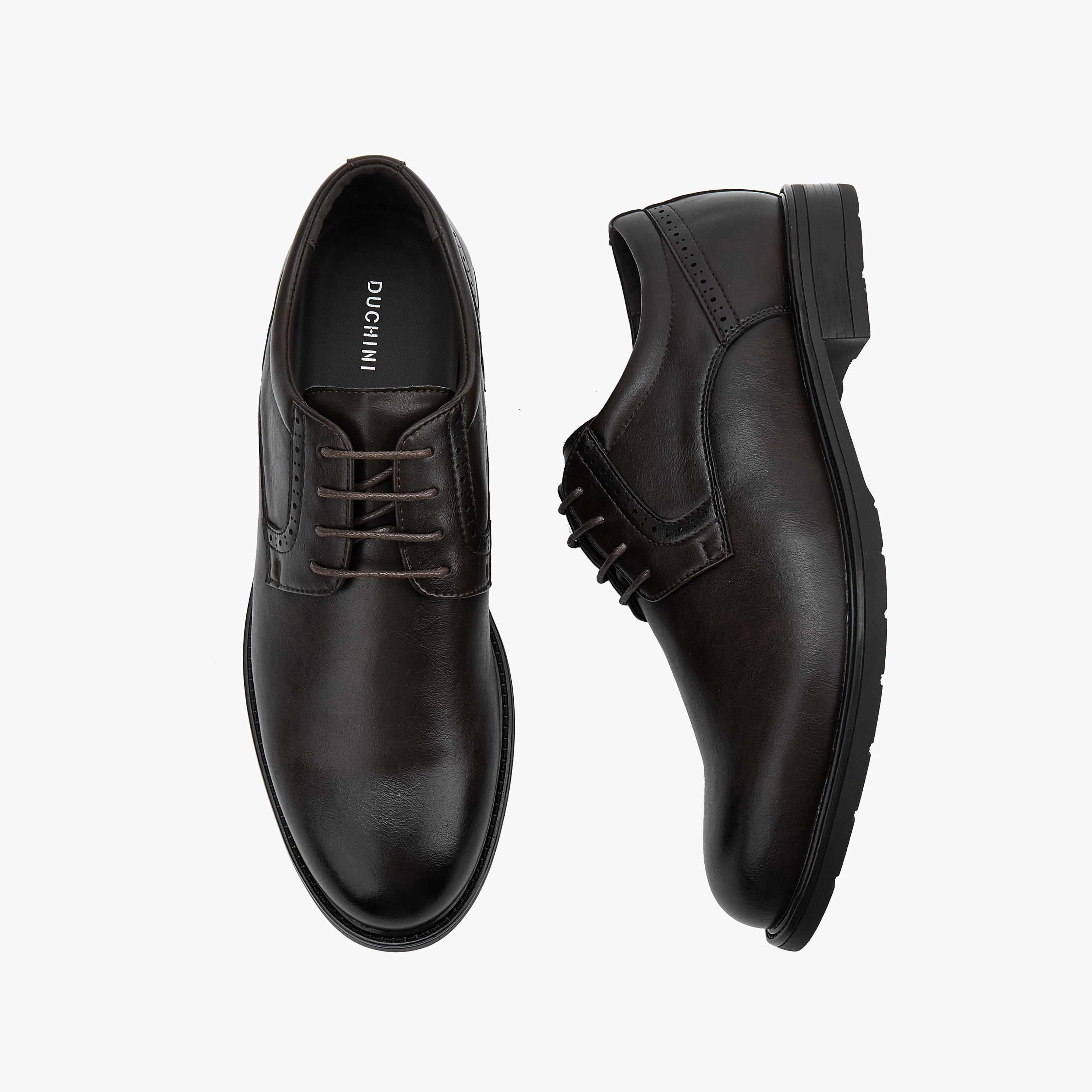 حذاء ديربي سادة برباط من دوتشيني-men-shoes-formalshoes-image-1
