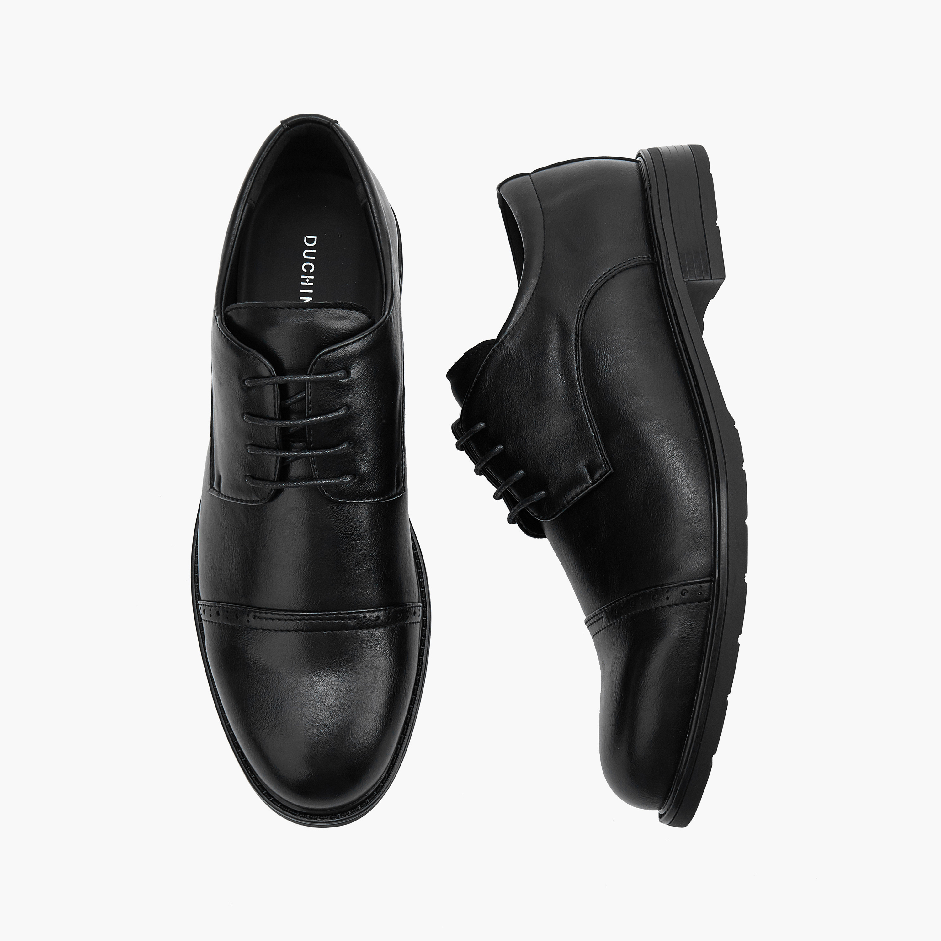 Duchini Men's Solid Lace-Up Derby Shoes-men-shoes-formalshoes-image-1