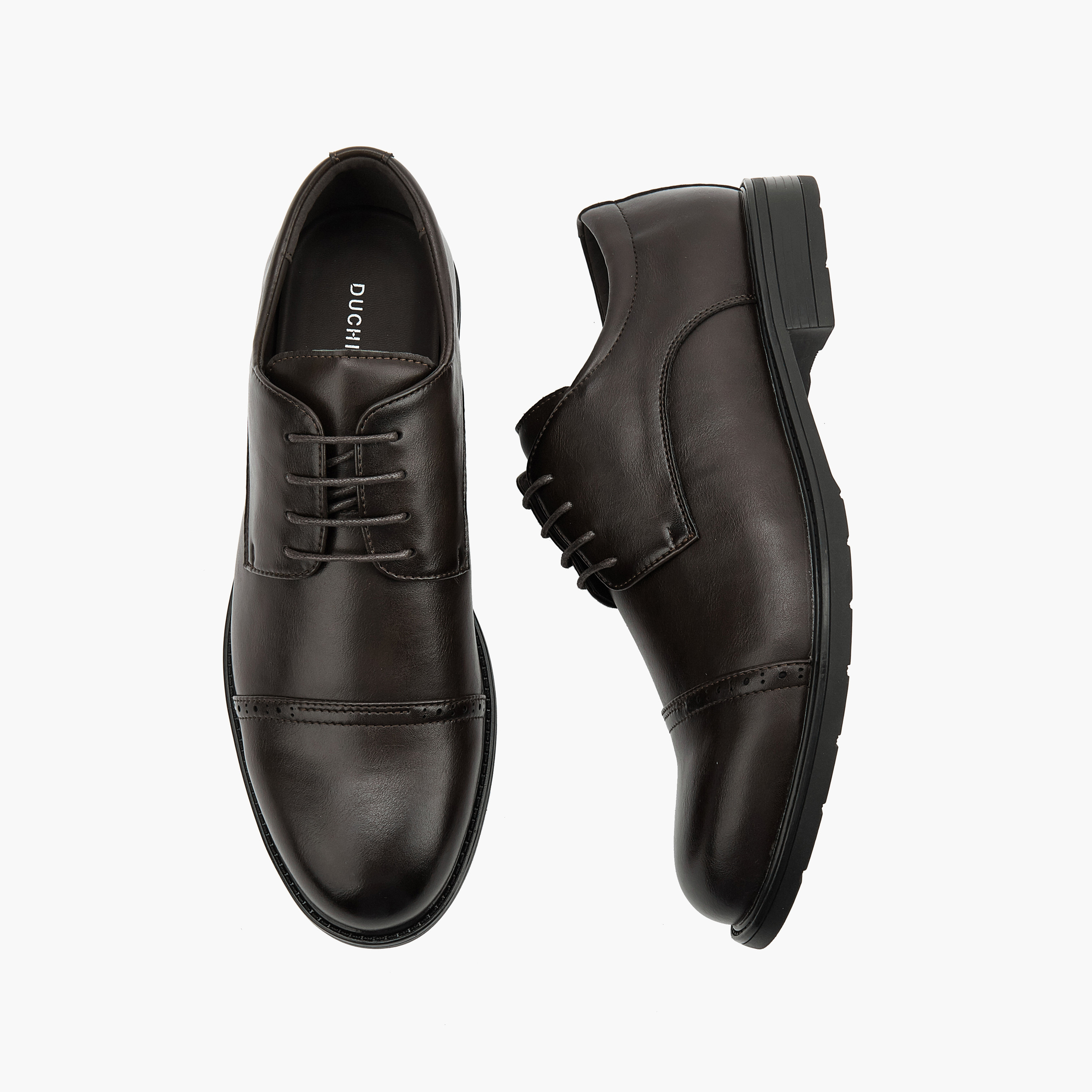 Duchini Men's Solid Lace-Up Derby Shoes-men-shoes-formalshoes-image-1
