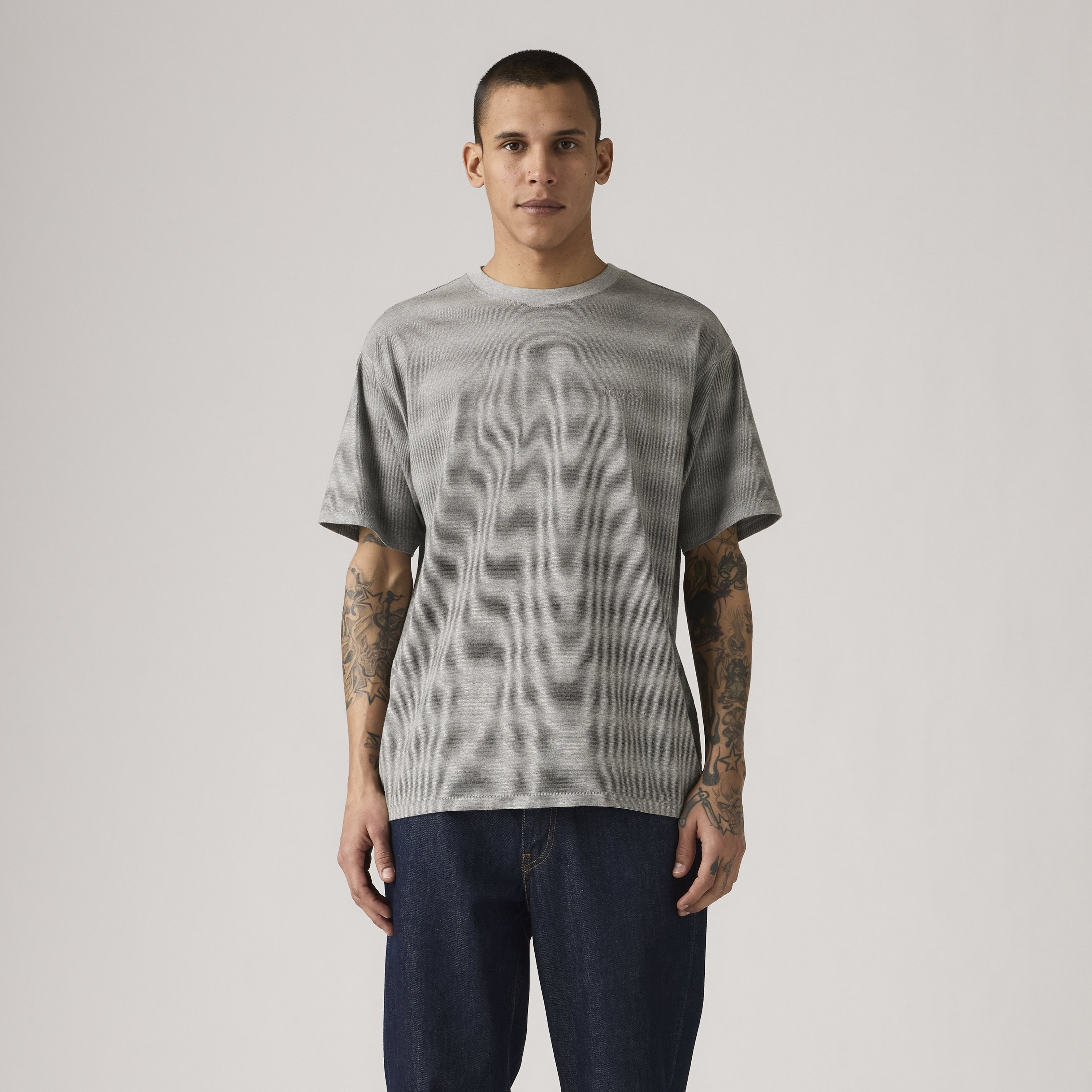 Levi's Striped Crew Neck Short Sleeves Men's T-Shirt-men-clothing-tshirtsandpolos-tshirts-image-1