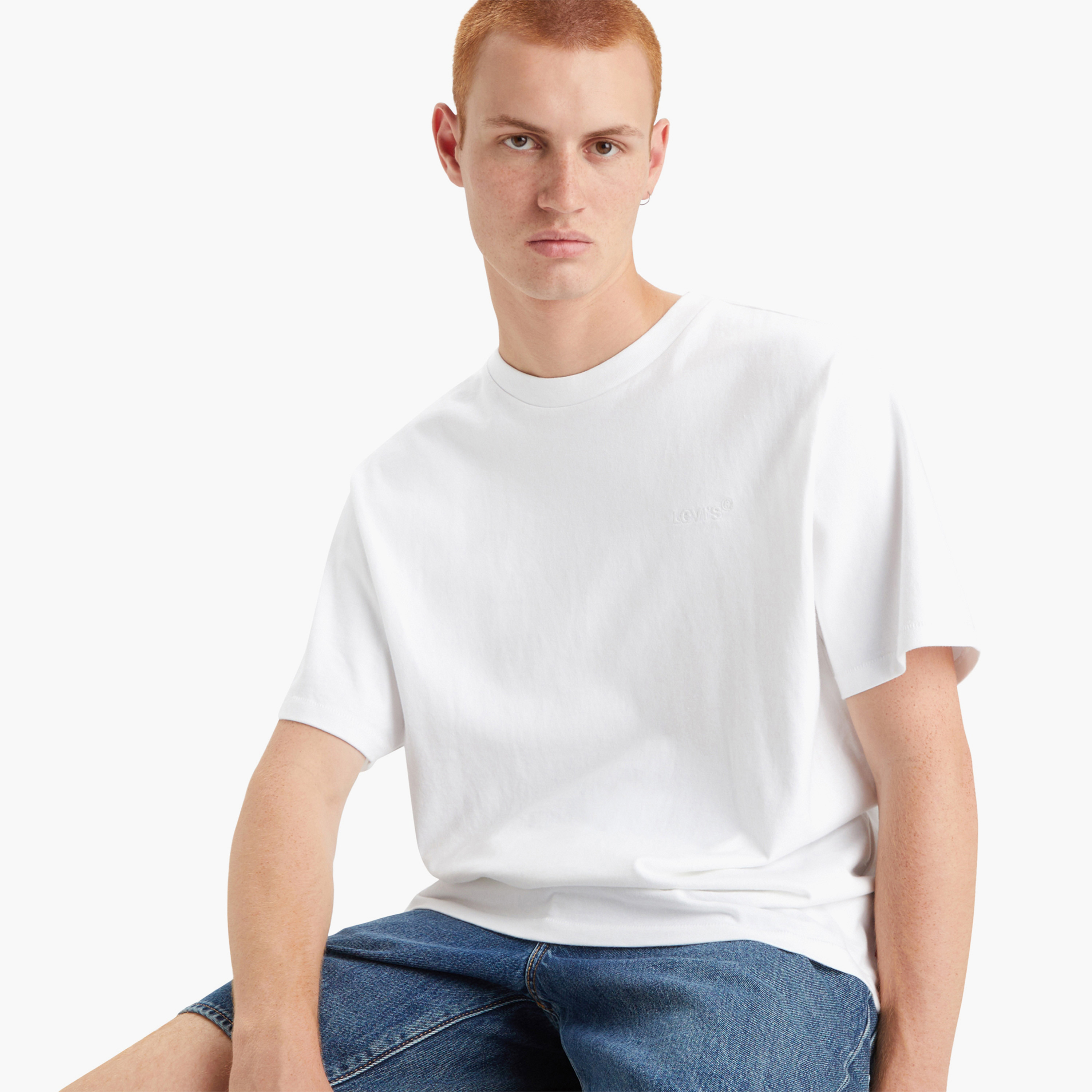Levi's Plain Crew Neck Short Sleeves Men's T-Shirt-men-clothing-tshirtsandpolos-tshirts-image-2