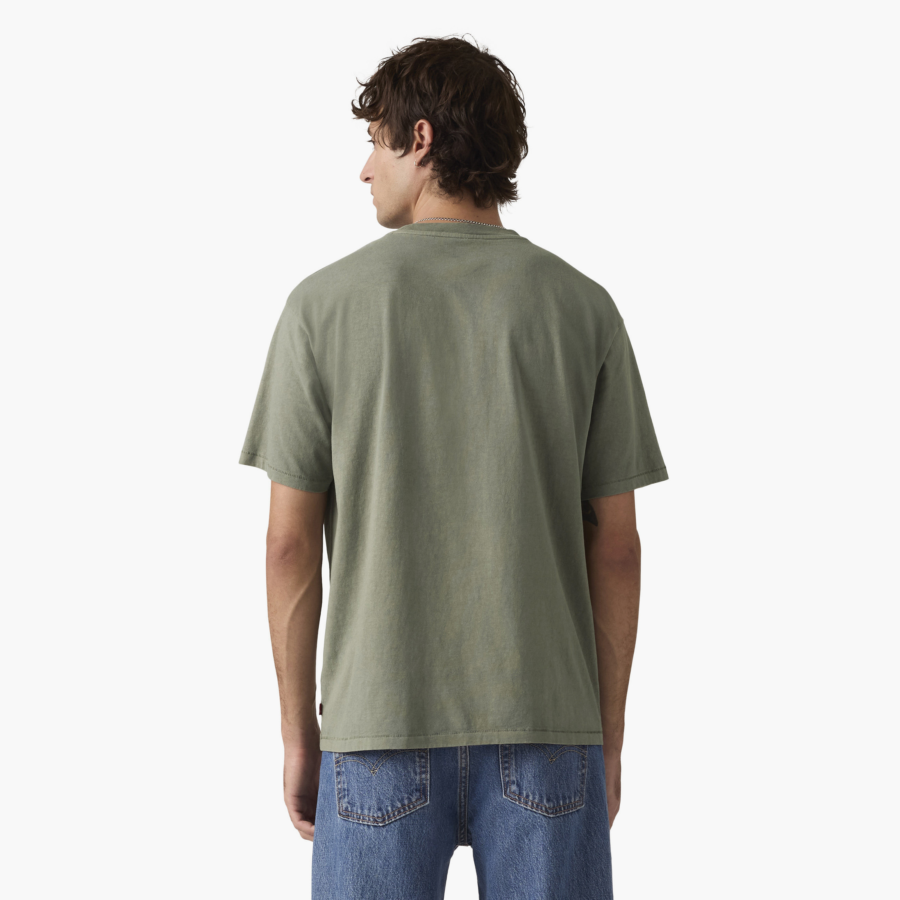 تي شيرت رجالي سادة بياقة دائرية وأكمام قصيرة من ليفايس-men-clothing-tshirtsandpolos-tshirts-image-4