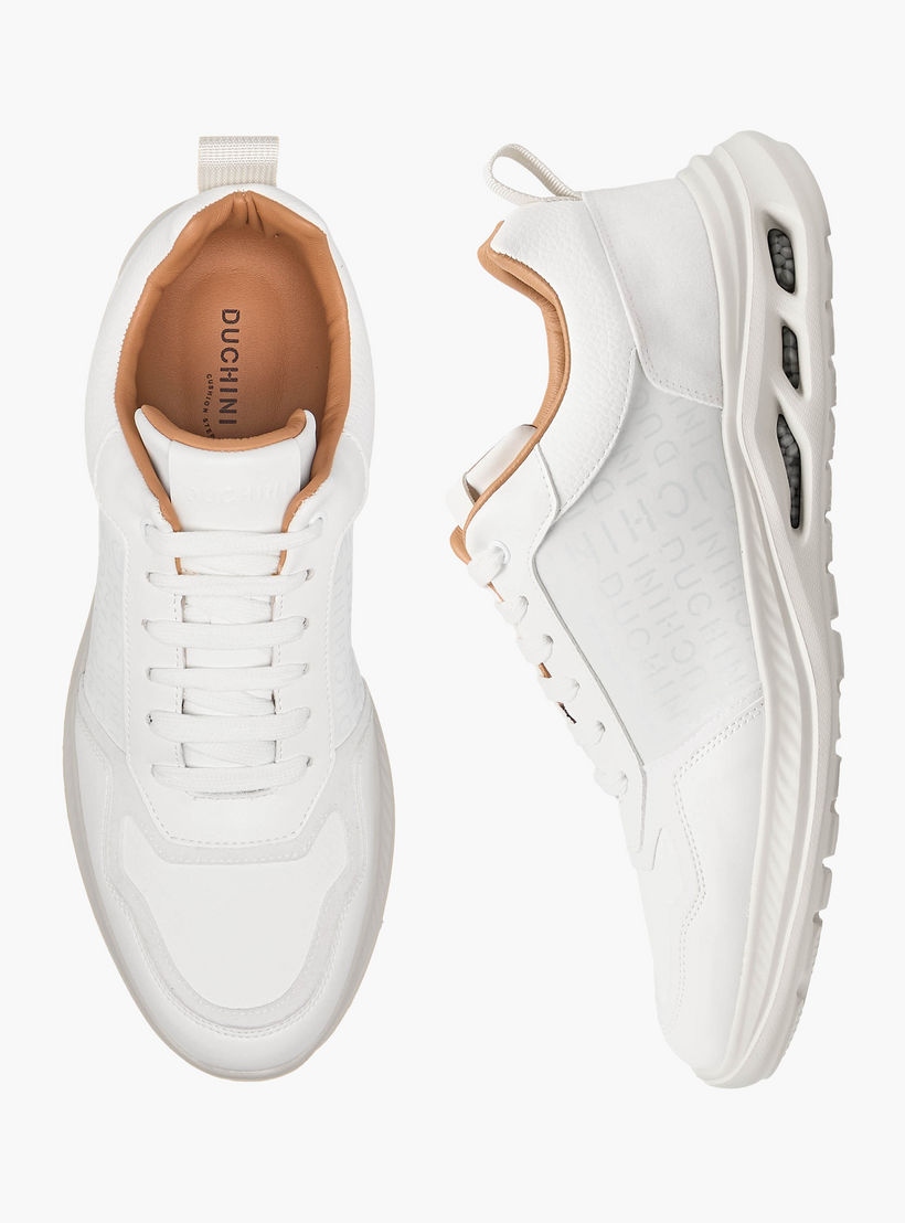 Duchini Men Monogram Print Lace-Up Sneakers-men-shoes-sneakers-image-1