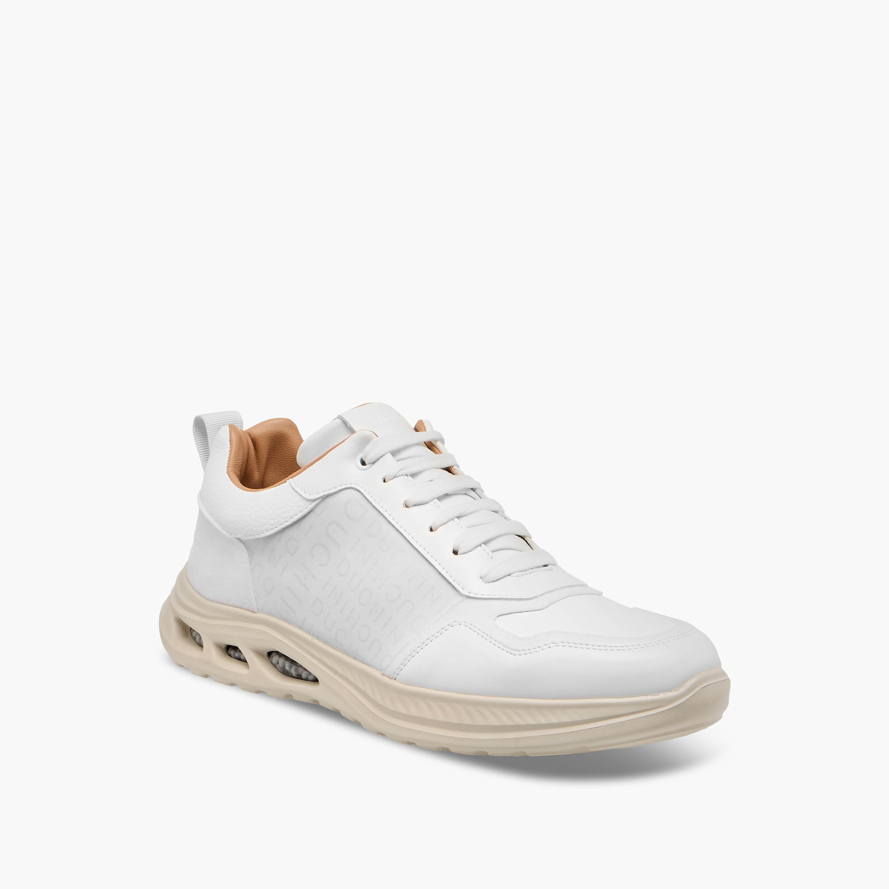 Duchini Men Monogram Print Lace-Up Sneakers-men-shoes-sneakers-image-2