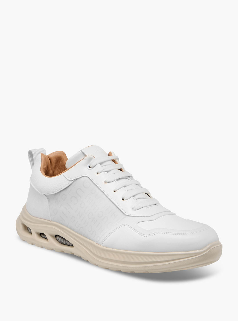 Duchini Men Monogram Print Lace-Up Sneakers-men-shoes-sneakers-image-2