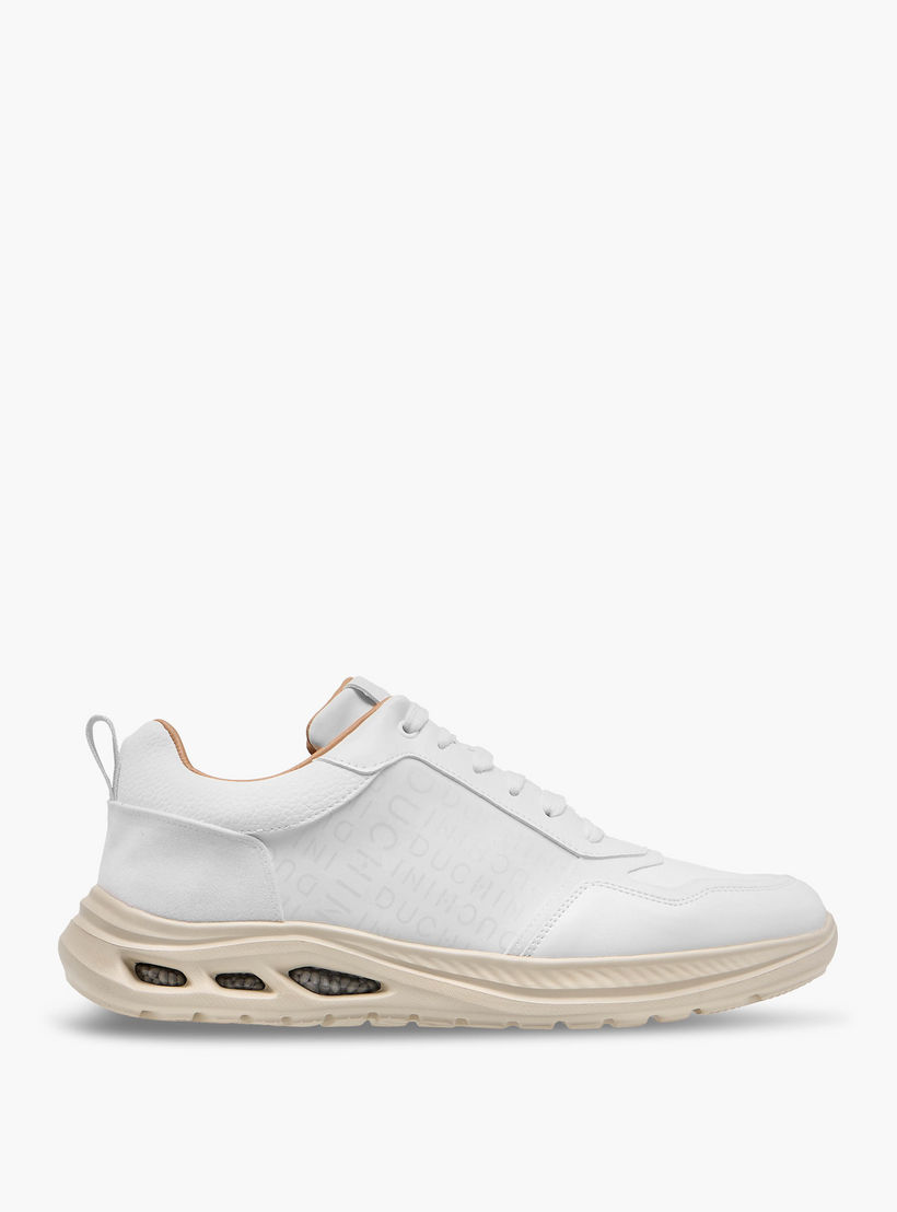 Duchini Men Monogram Print Lace-Up Sneakers-men-shoes-sneakers-image-3