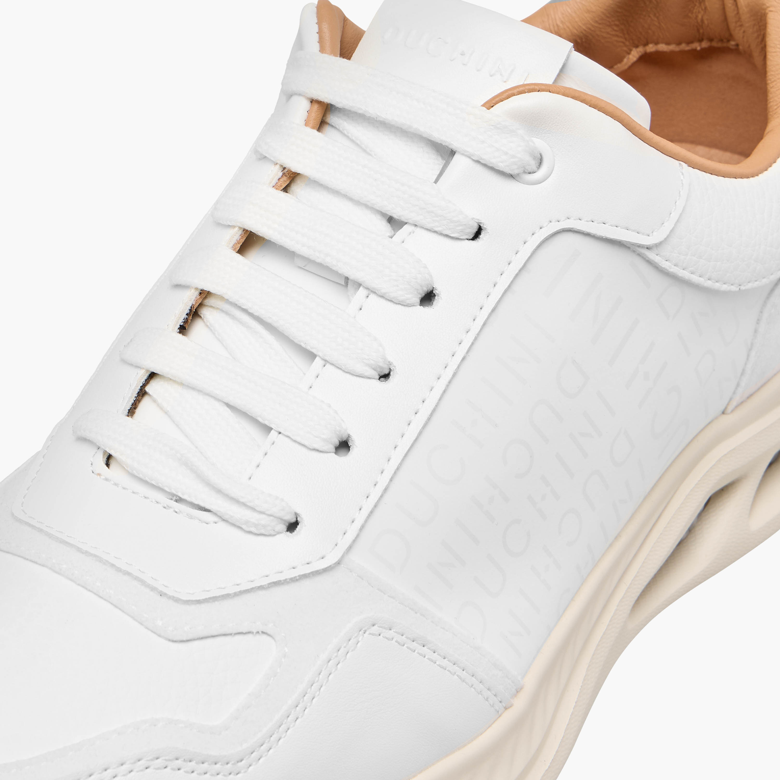 Duchini Men Monogram Print Lace-Up Sneakers-men-shoes-sneakers-image-4