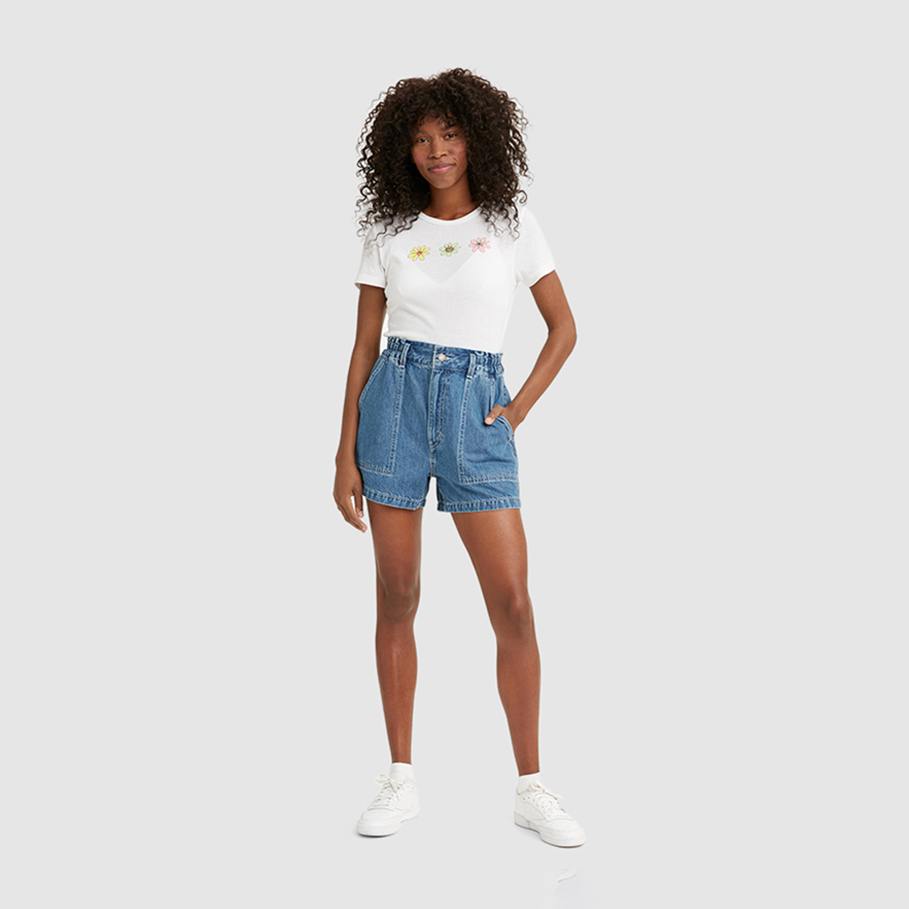 Levi's Women's Stretchable High-Rise A-line Shorts-women-clothing-bottoms-shorts-image-3