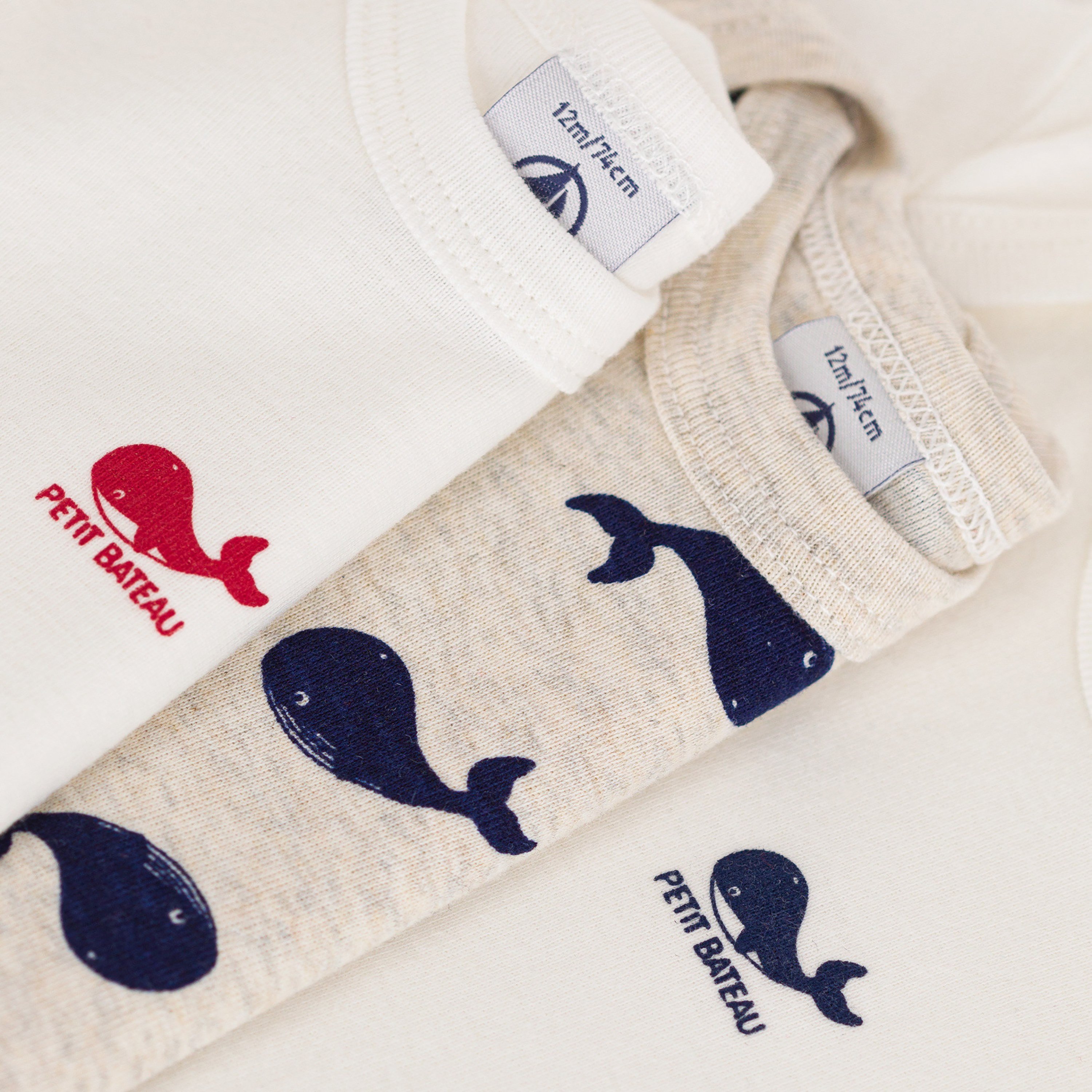 Petit Bateau 3-Piece Short Sleeves Whales Printed Bodysuit-baby-boys-clothing-bodysuits-image-6