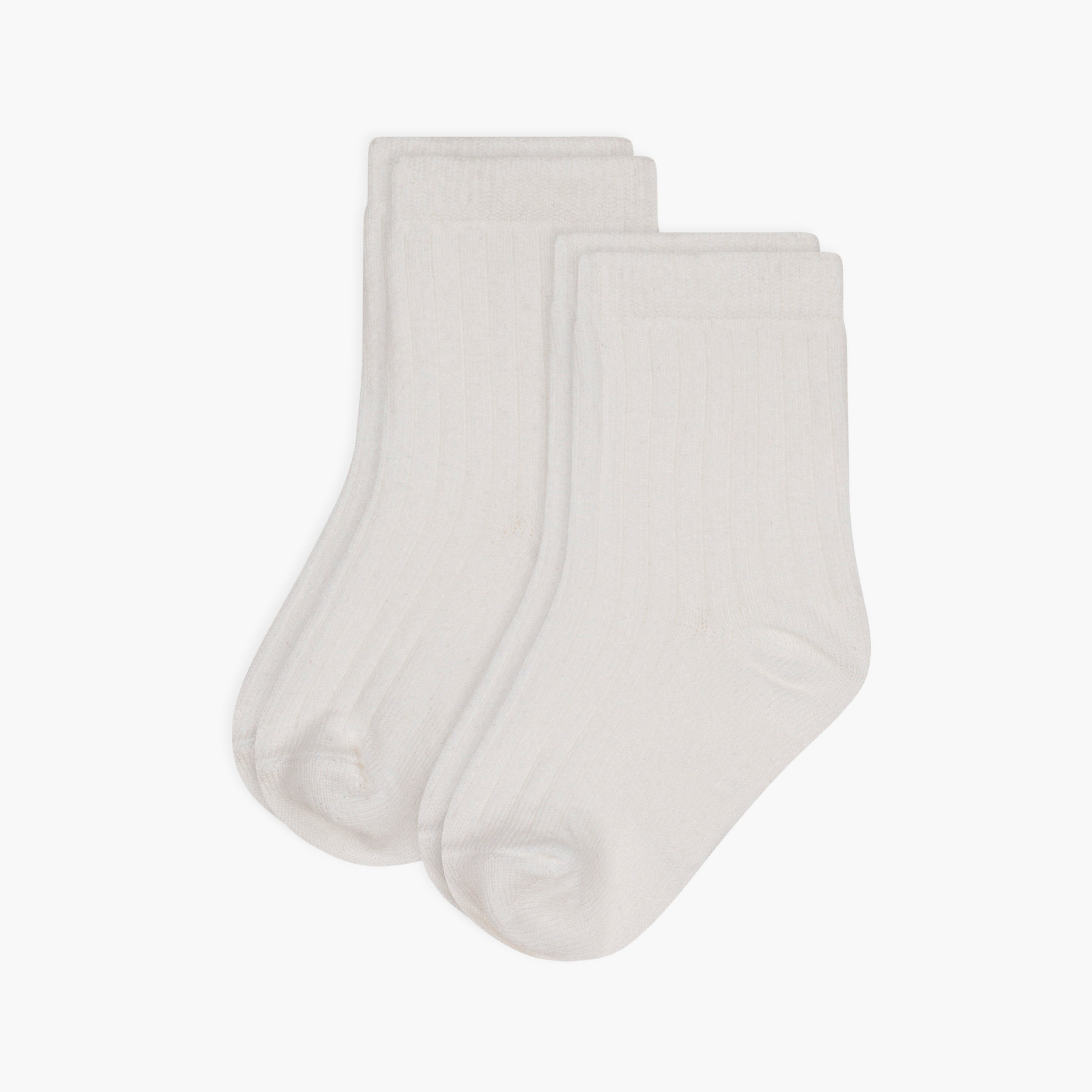 Petit Bateau 2-Piece Plain Cotton Blend Socks-baby-boys-accessories-socks-image-1