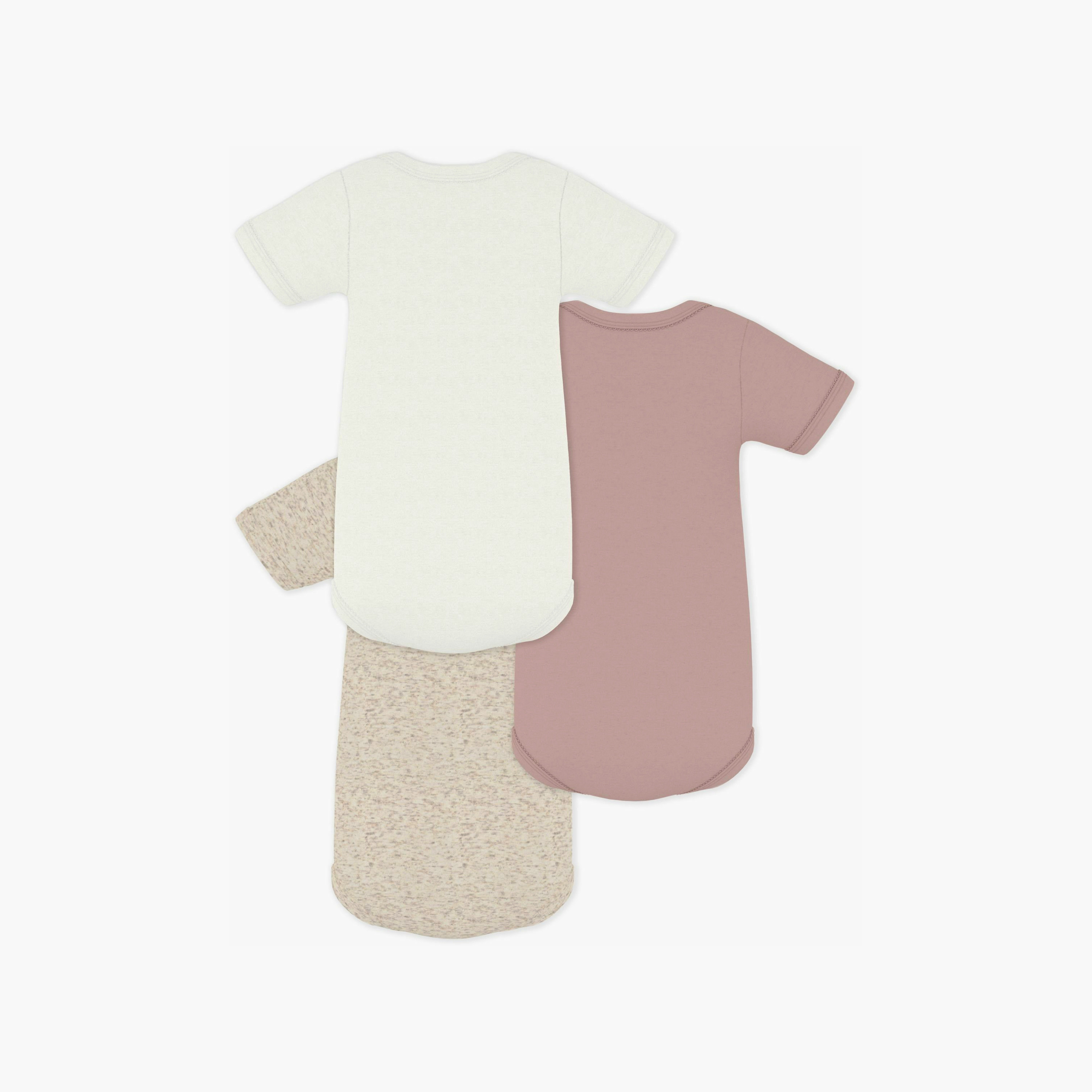 Petit Bateau 3-Piece Short Sleeves Solid Bodysuit Set-baby-boys-clothing-bodysuits-image-4