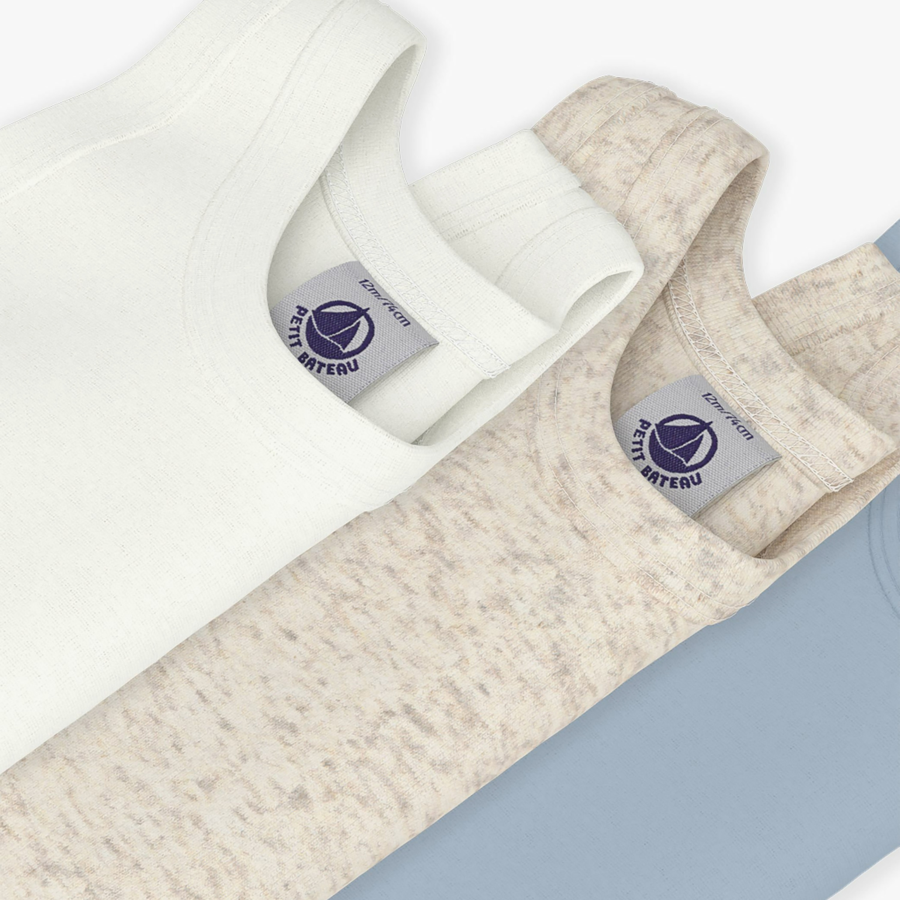 طقم بودي سوت بدون أكمام بلون سادة مكون من 3 قطع من بيتي باتو-baby-boys-clothing-bodysuits-image-6