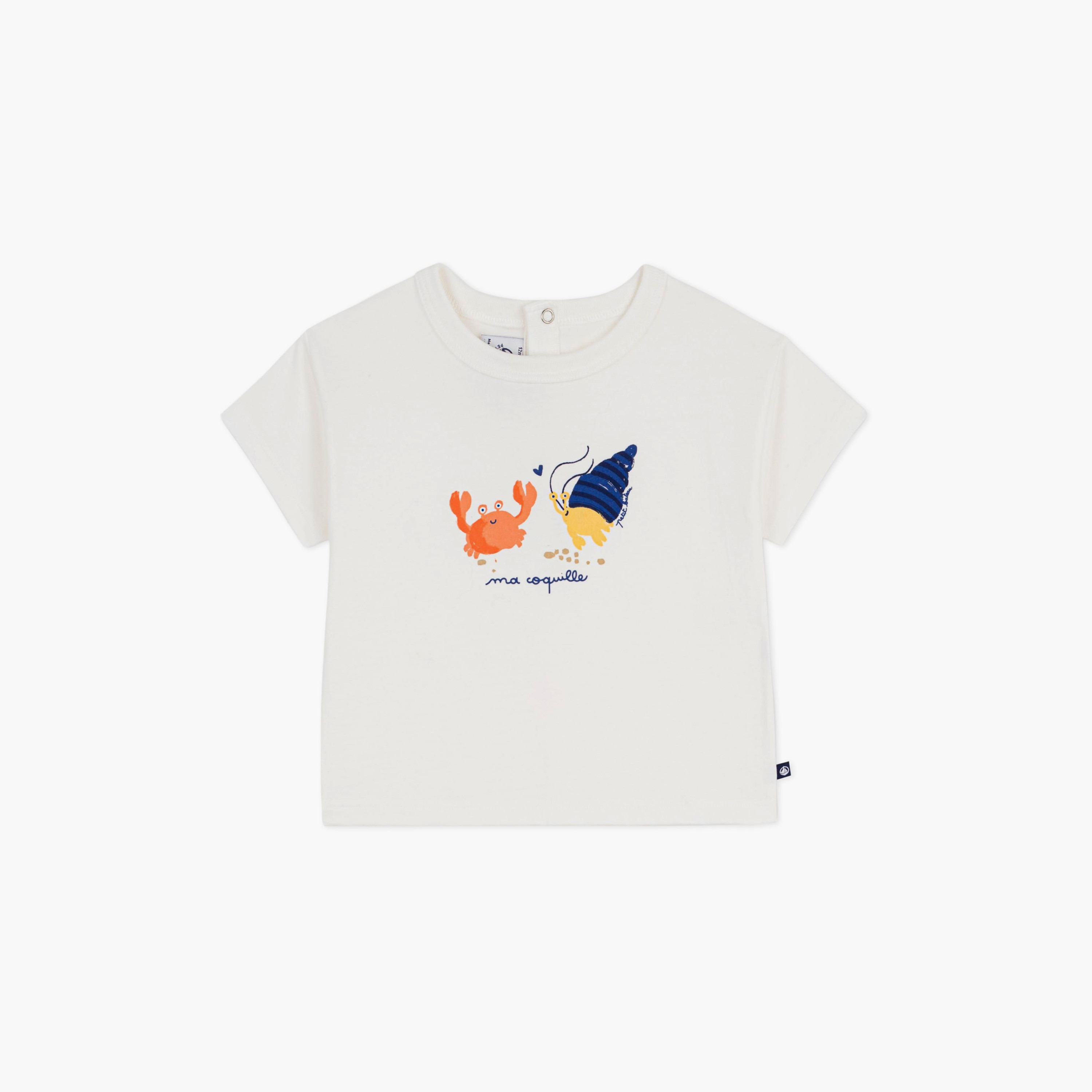 Petit Bateau Short Sleeves Seagull Printed T-Shirt-baby-boys-clothing-tshirtsandpolos-image-1
