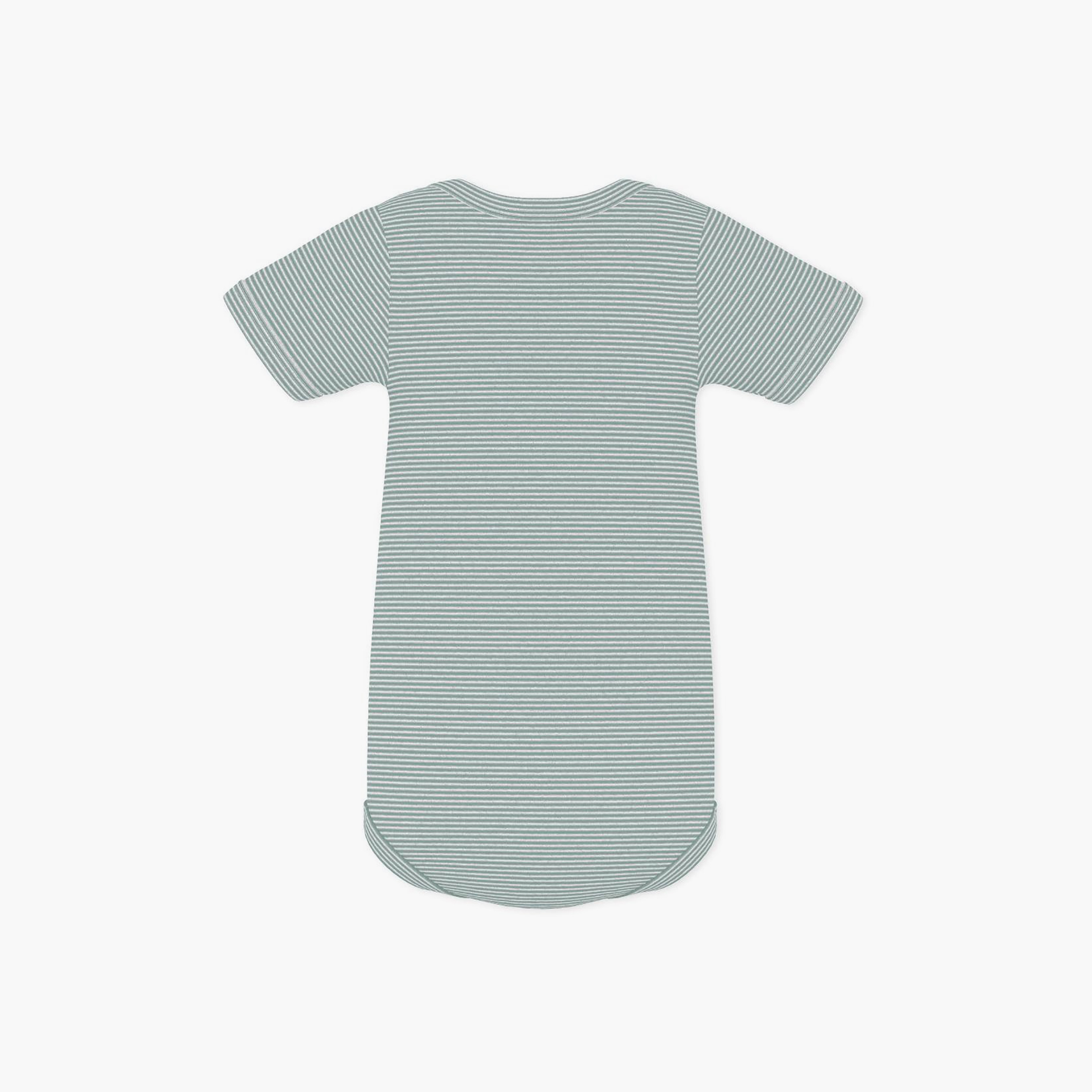 Petit Bateau Short Sleeves Striped Bodysuit-baby-boys-clothing-bodysuits-image-2