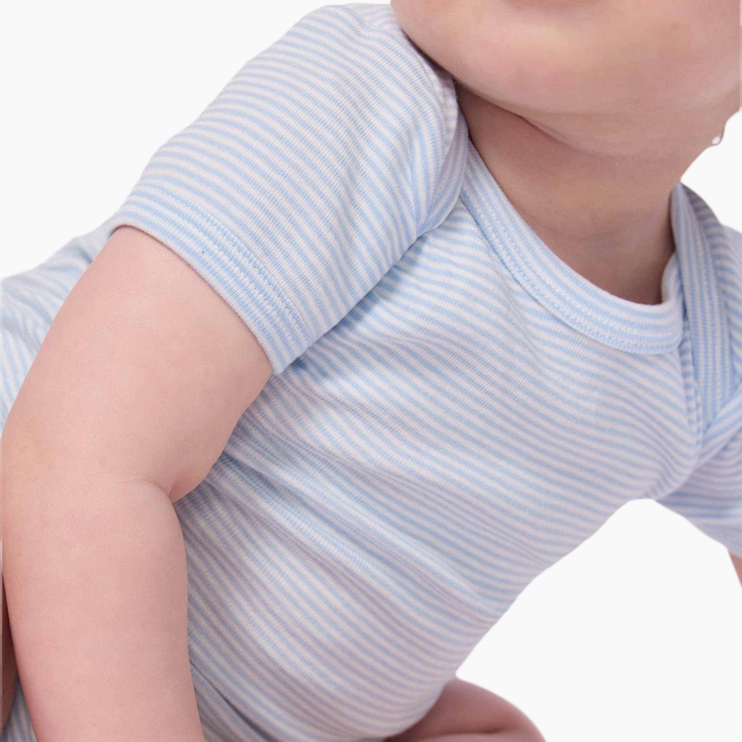 Petit Bateau 3-Piece Short Sleeves Striped Bodysuit Set-baby-boys-clothing-bodysuits-image-4
