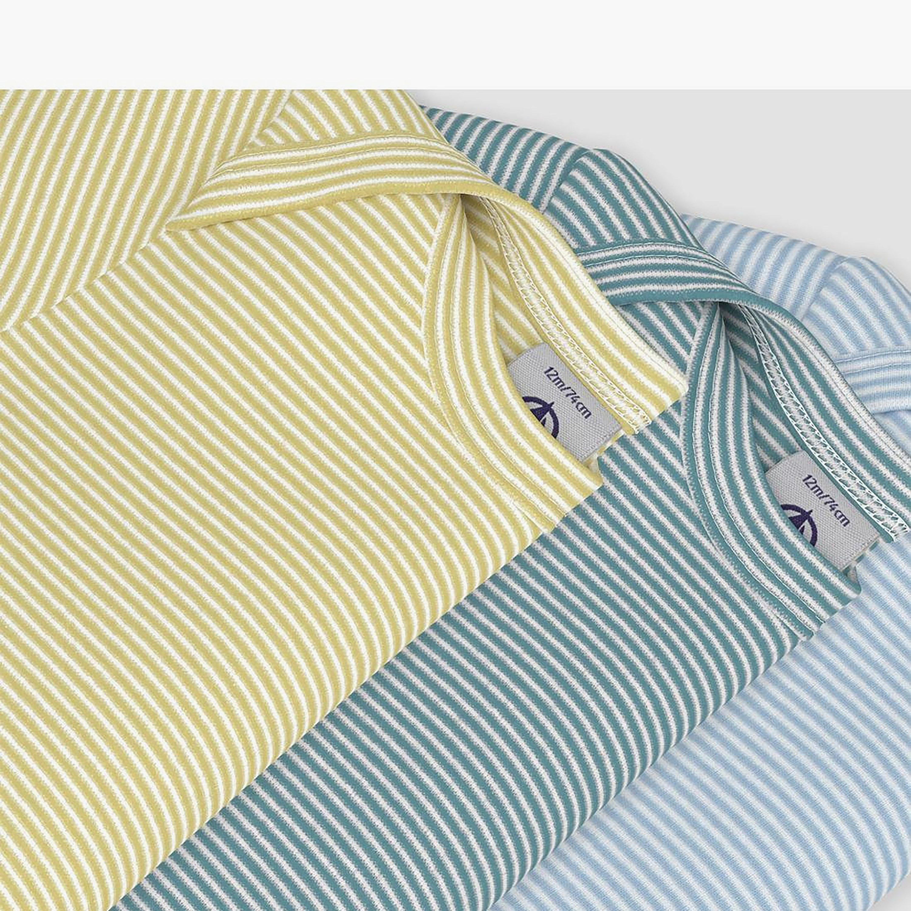 طقم بودي سوت أكمام قصيرة مخطط مكون من 3 قطع من بيتي باتو-baby-boys-clothing-bodysuits-image-5