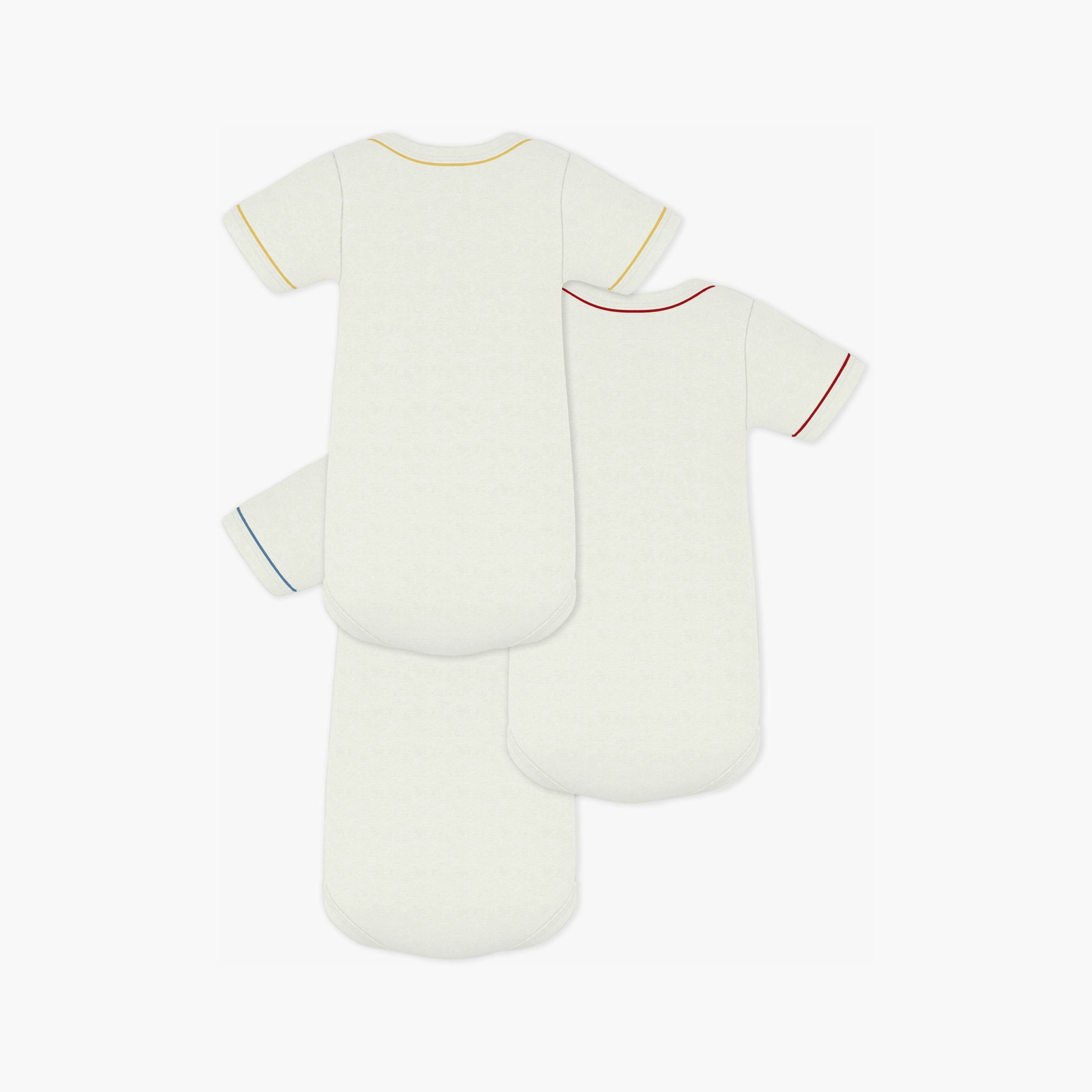 Petit Bateau 3-Piece Short Sleeves Stretchable Bodysuit-baby-boys-clothing-bodysuits-image-2