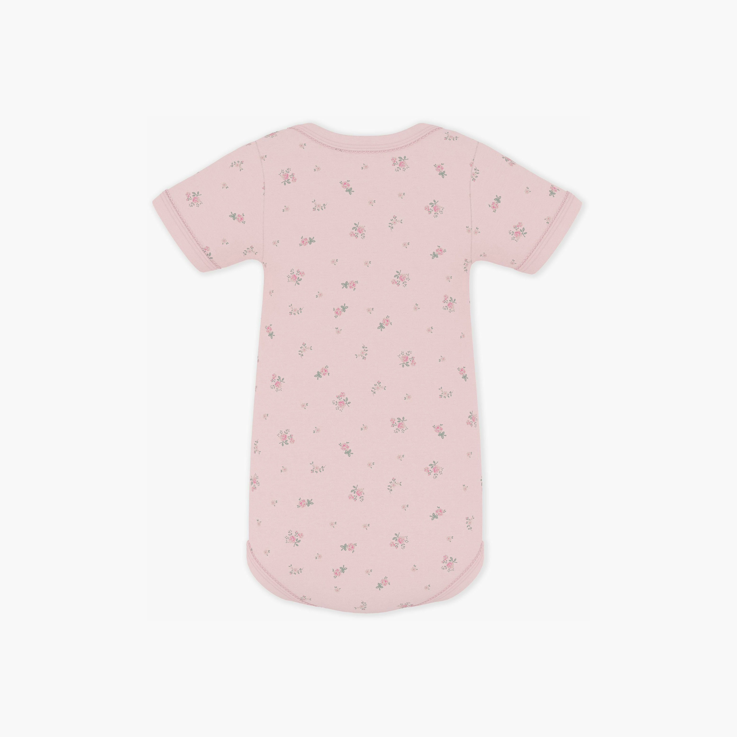 بودي سوت أكمام قصيرة بطبعة فلورال زهور من بيتي باتو-baby-girls-clothing-bodysuits-image-2