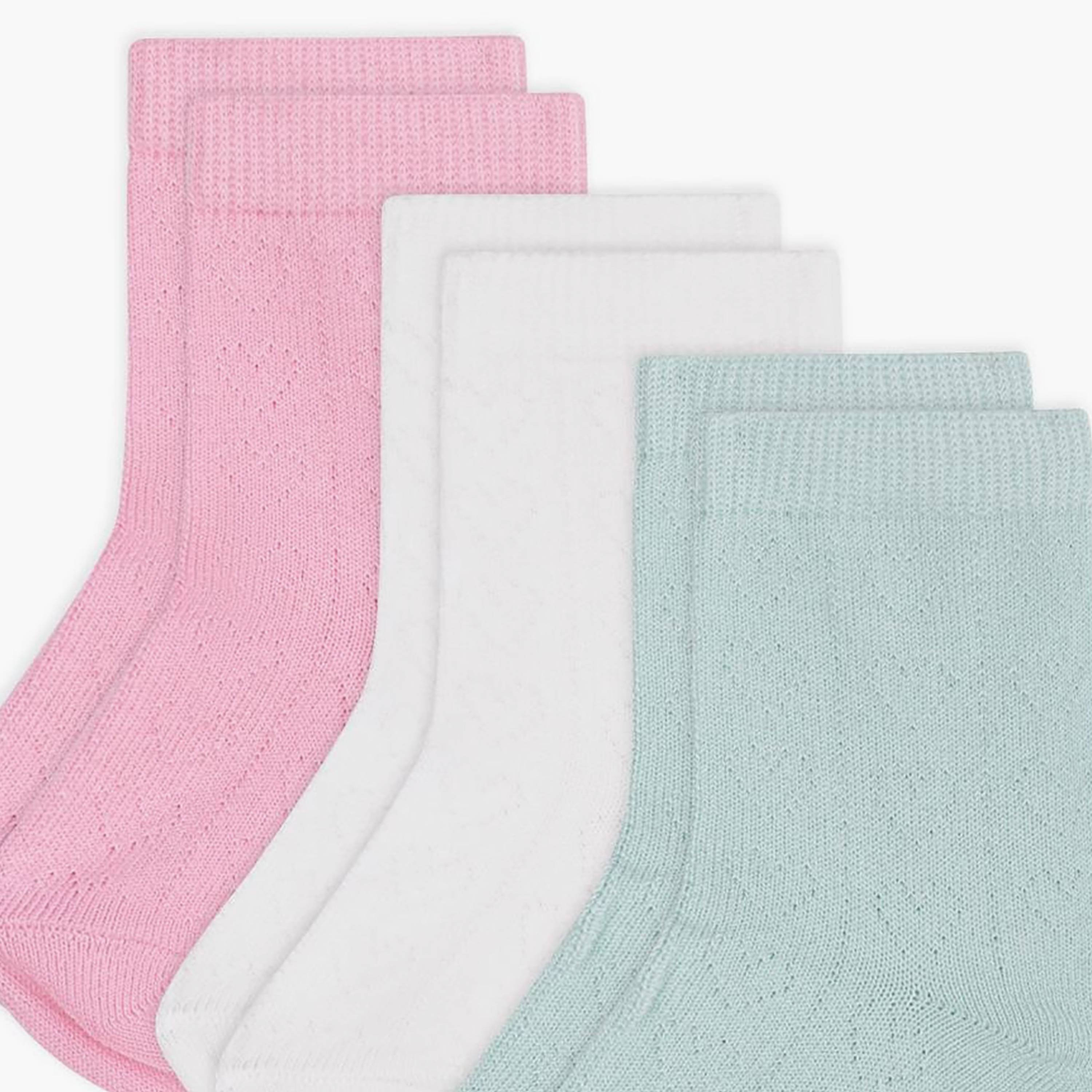 طقم جوارب قطنية سادة مكون من قطعتين من بيتي باتو-baby-girls-accessories-socks-image-3