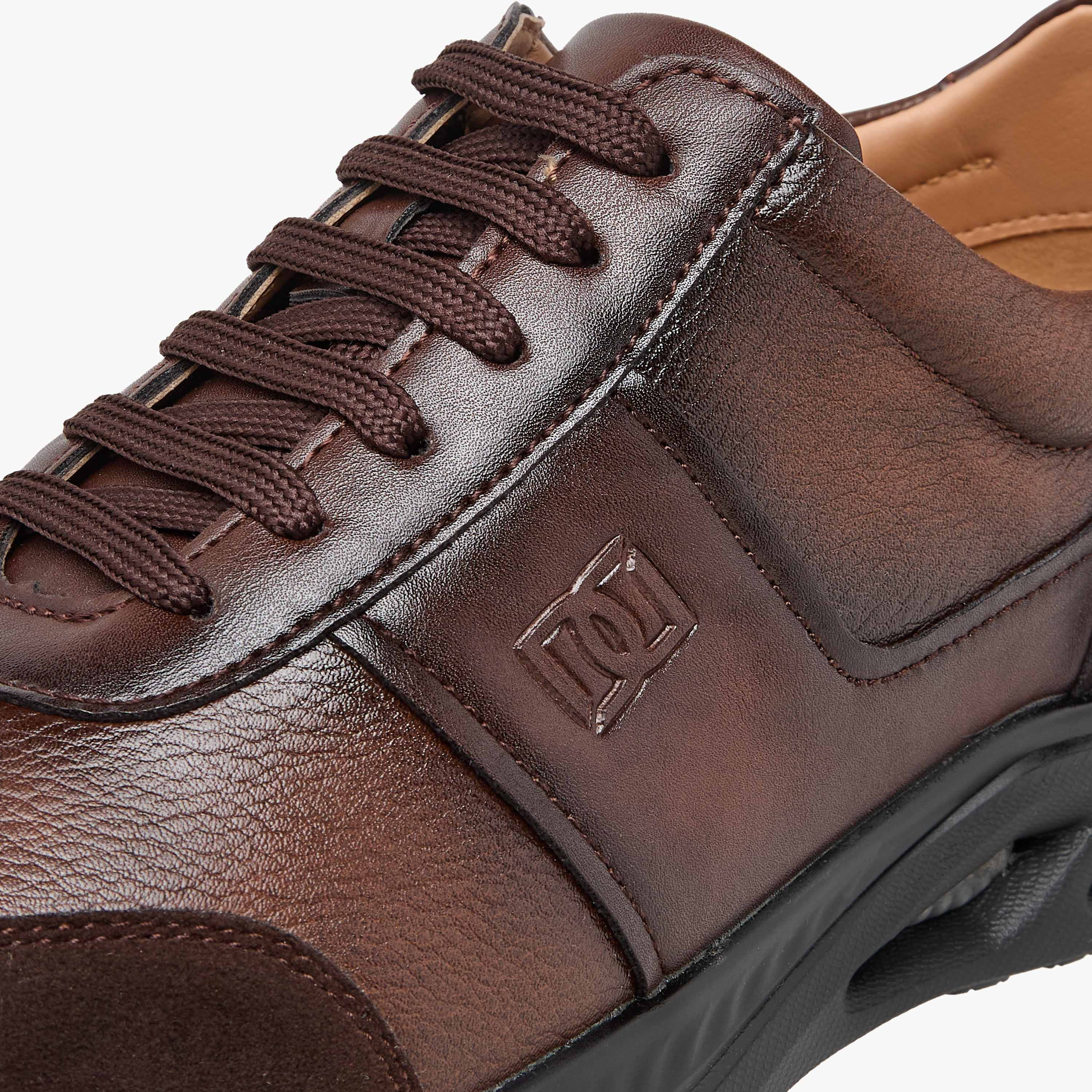 Duchini Men's Panelled Lace-Up Sneakers-men-shoes-sneakers-image-4