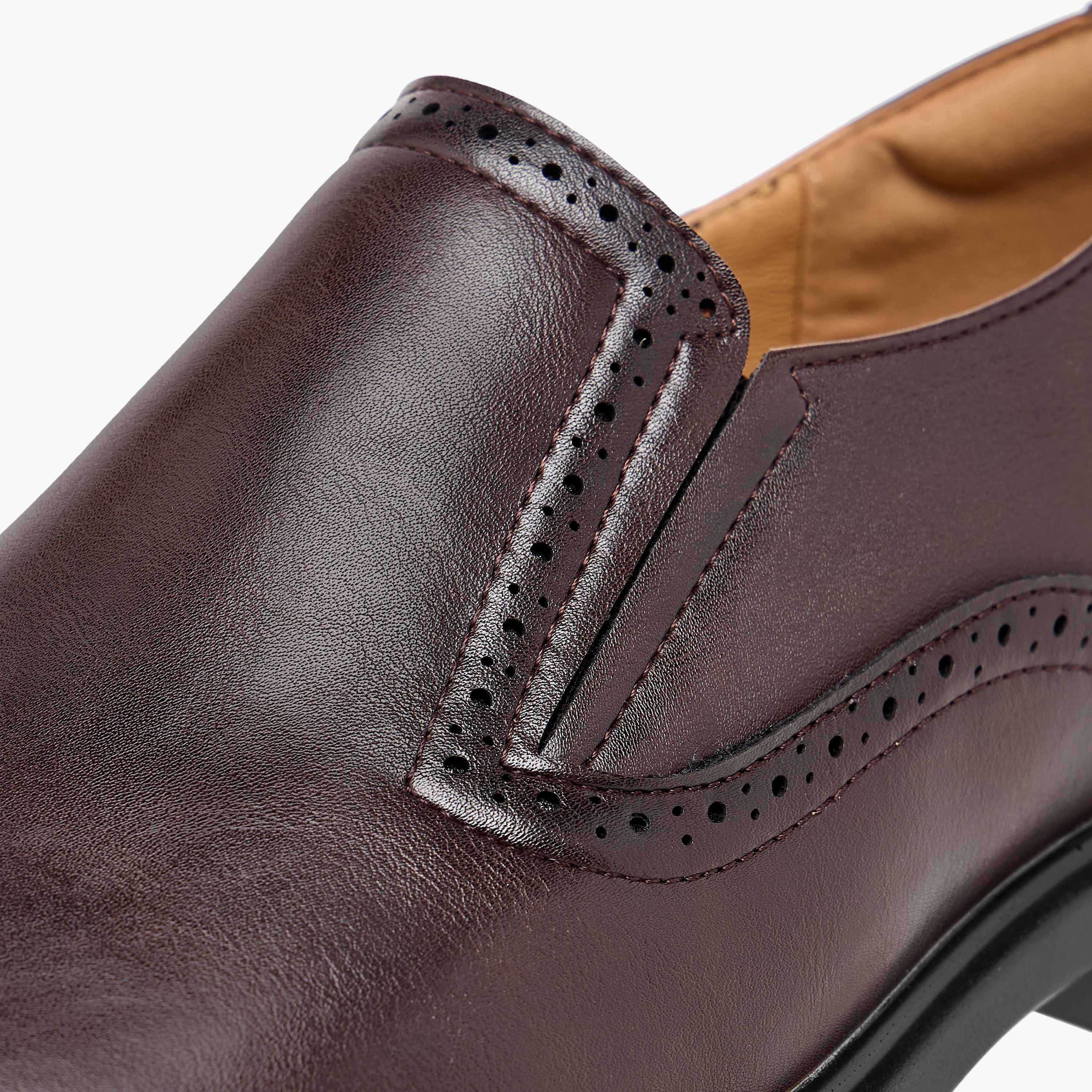Duchini Men's Textured Slip-On Loafers-men-shoes-loafersandmoccasins-image-4