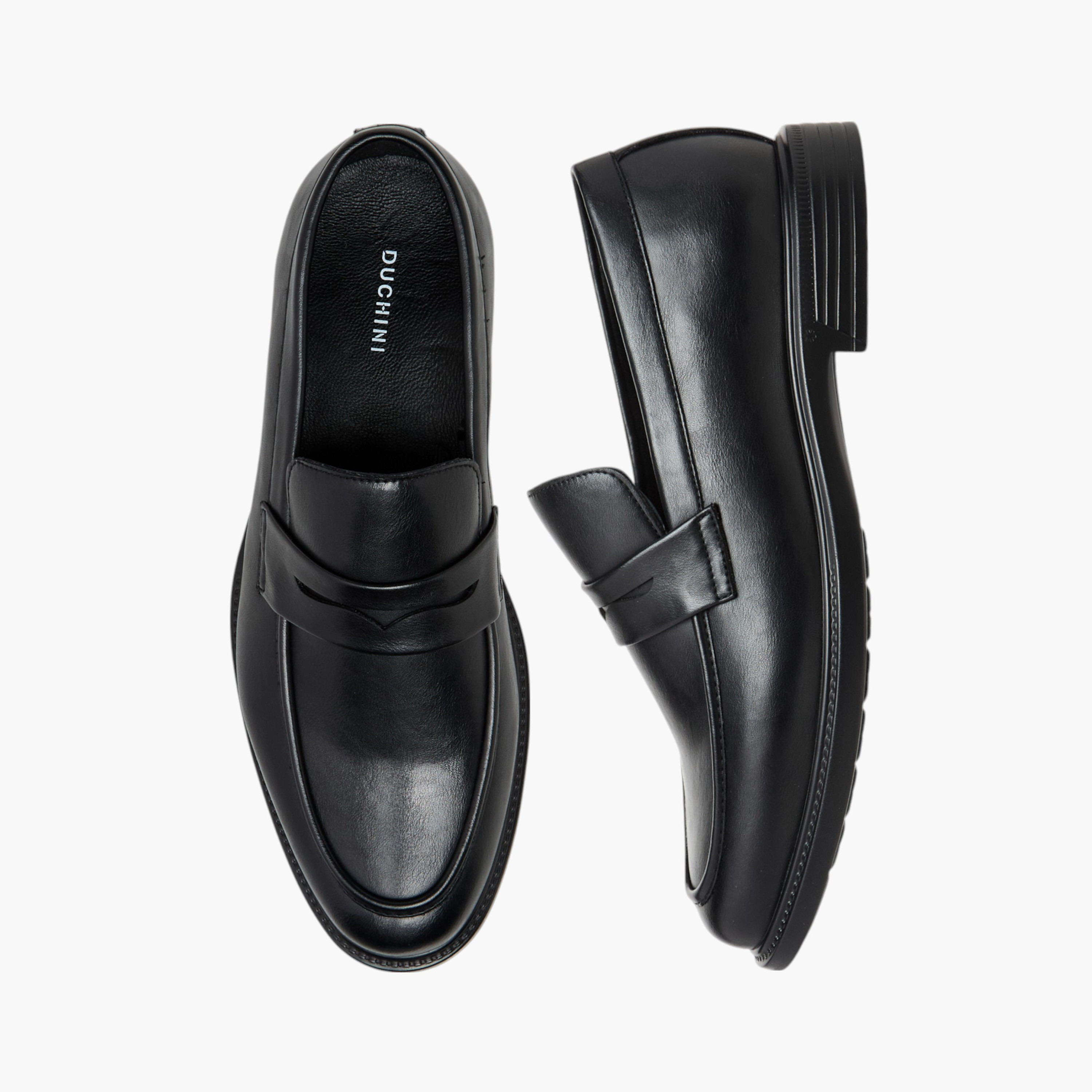 Duchini Men's Cutout Detail Slip-On Loafers-men-shoes-formalshoes-image-1