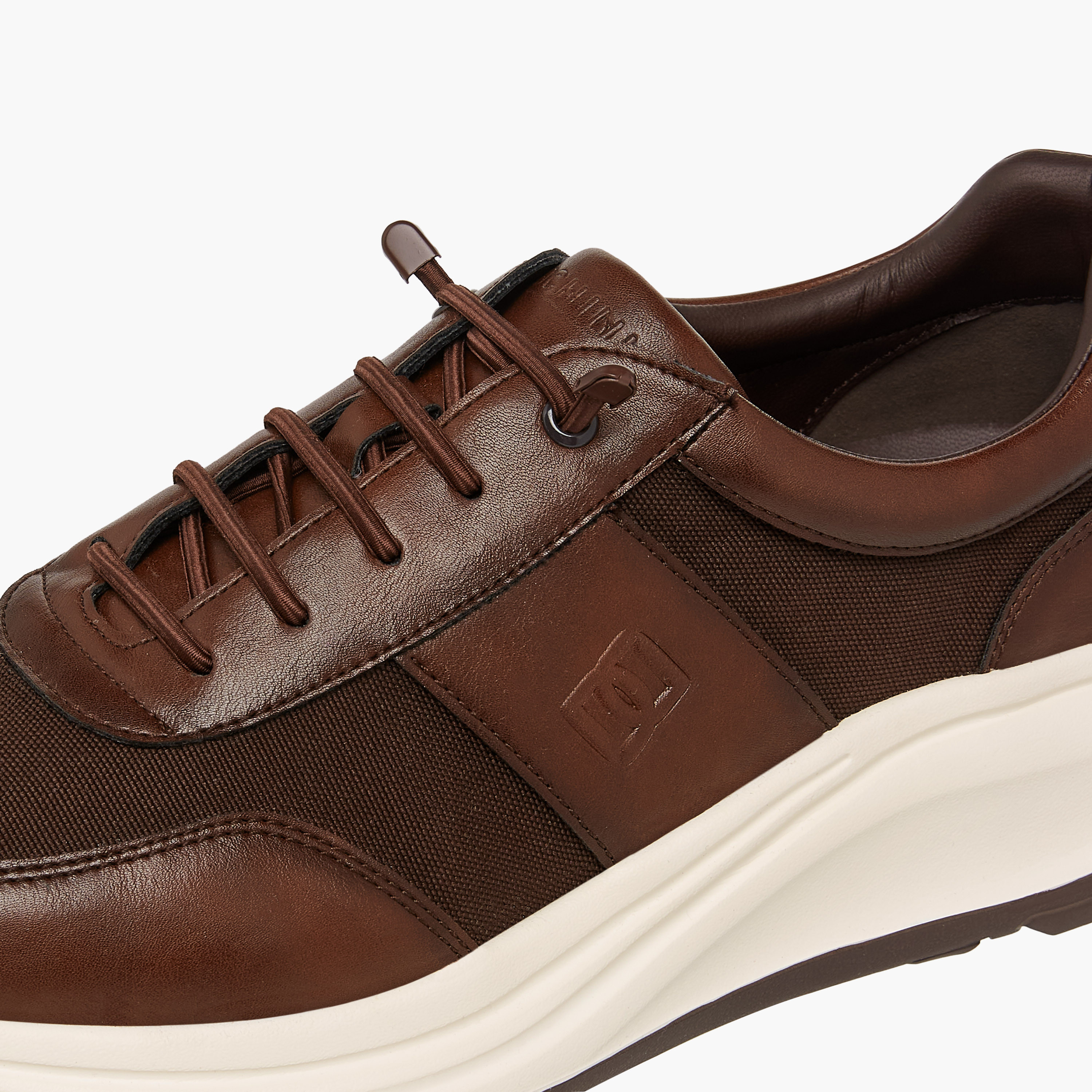 Duchini Men's Panelled Lace-Up Sneakers-men-shoes-sneakers-image-4