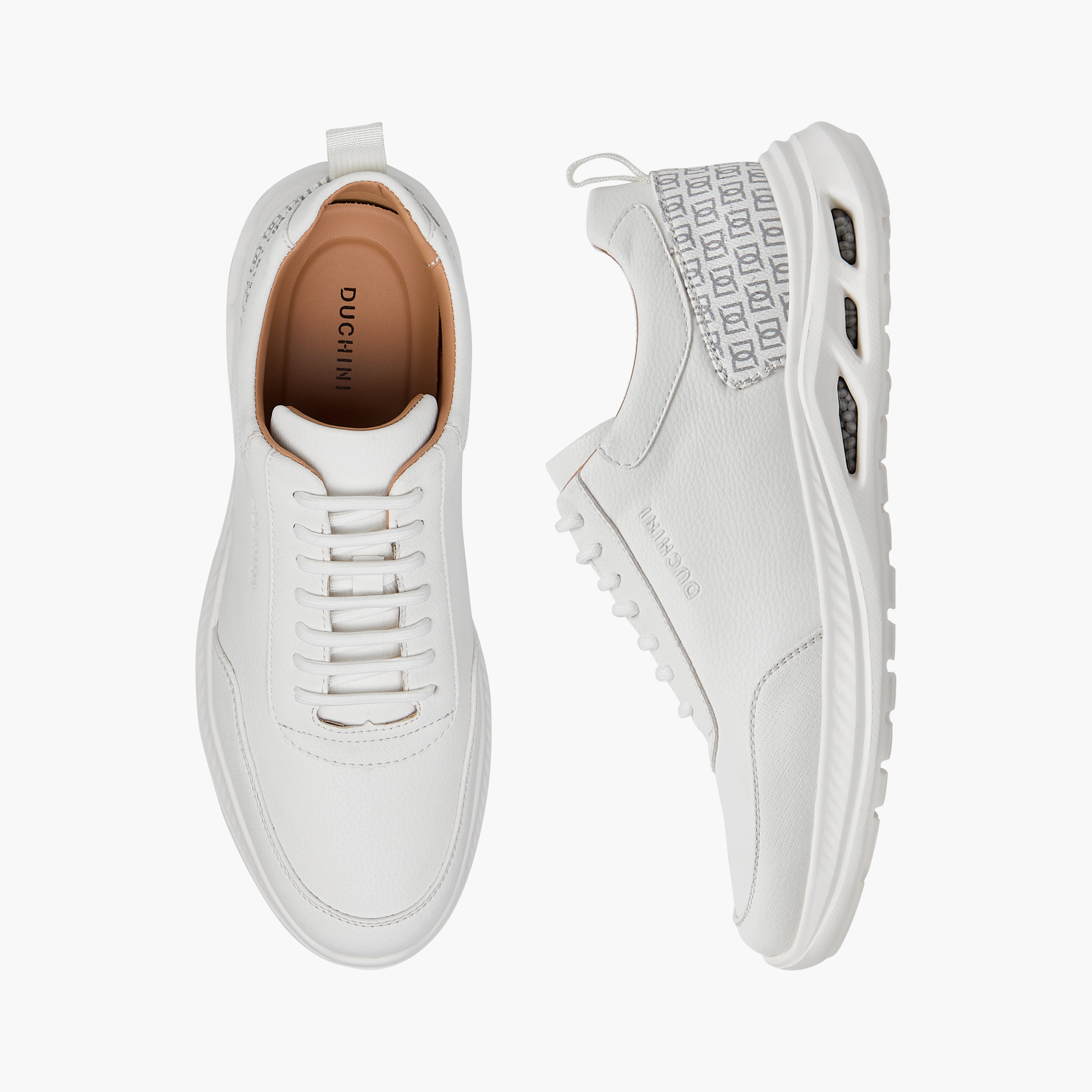 Duchini Men's Monogram Print Lace-Up Sneakers-men-shoes-sneakers-image-1
