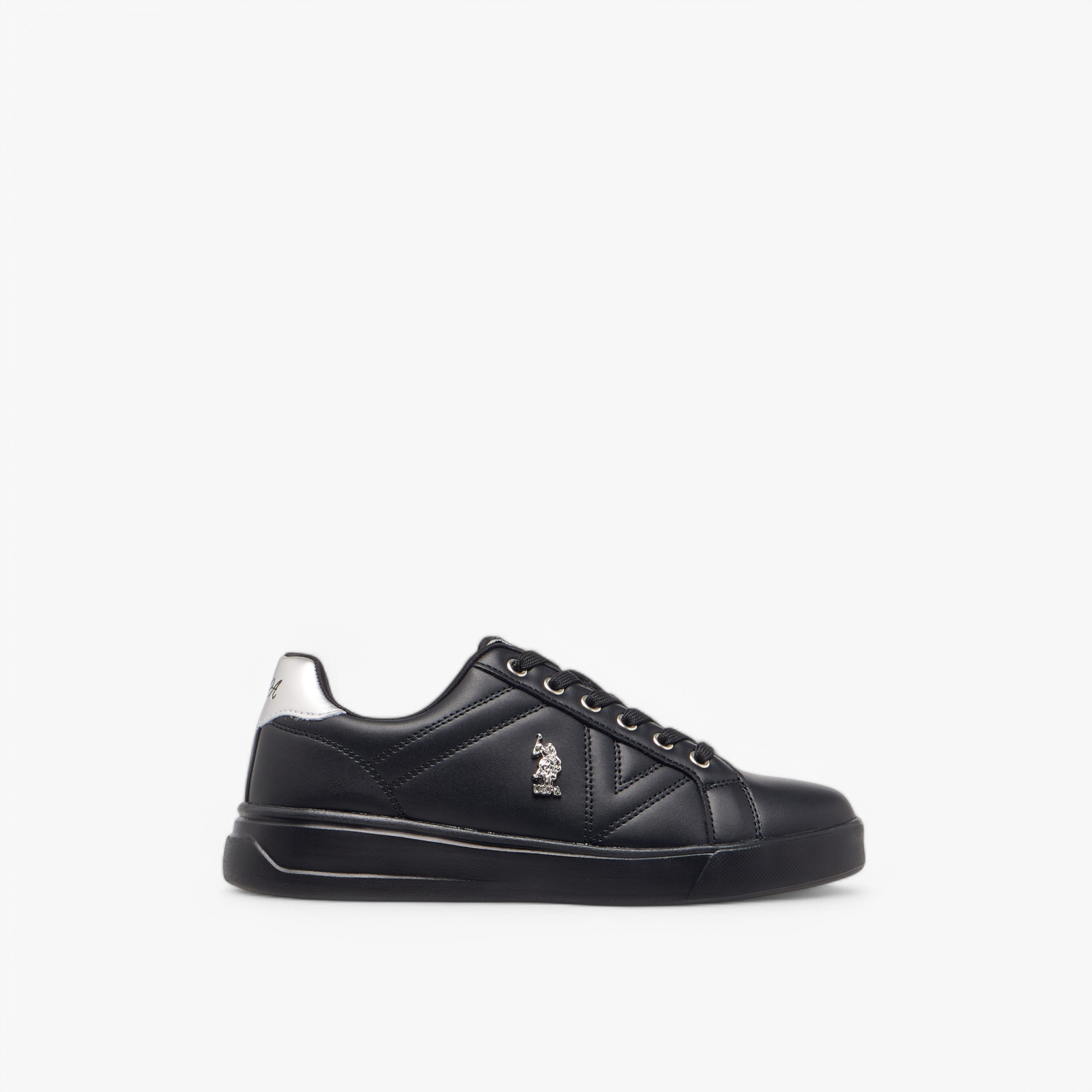 U.S. Polo Assn Women's Logo Detail Sneakers with Lace-Up Closure-women-shoes-sneakers-image-3