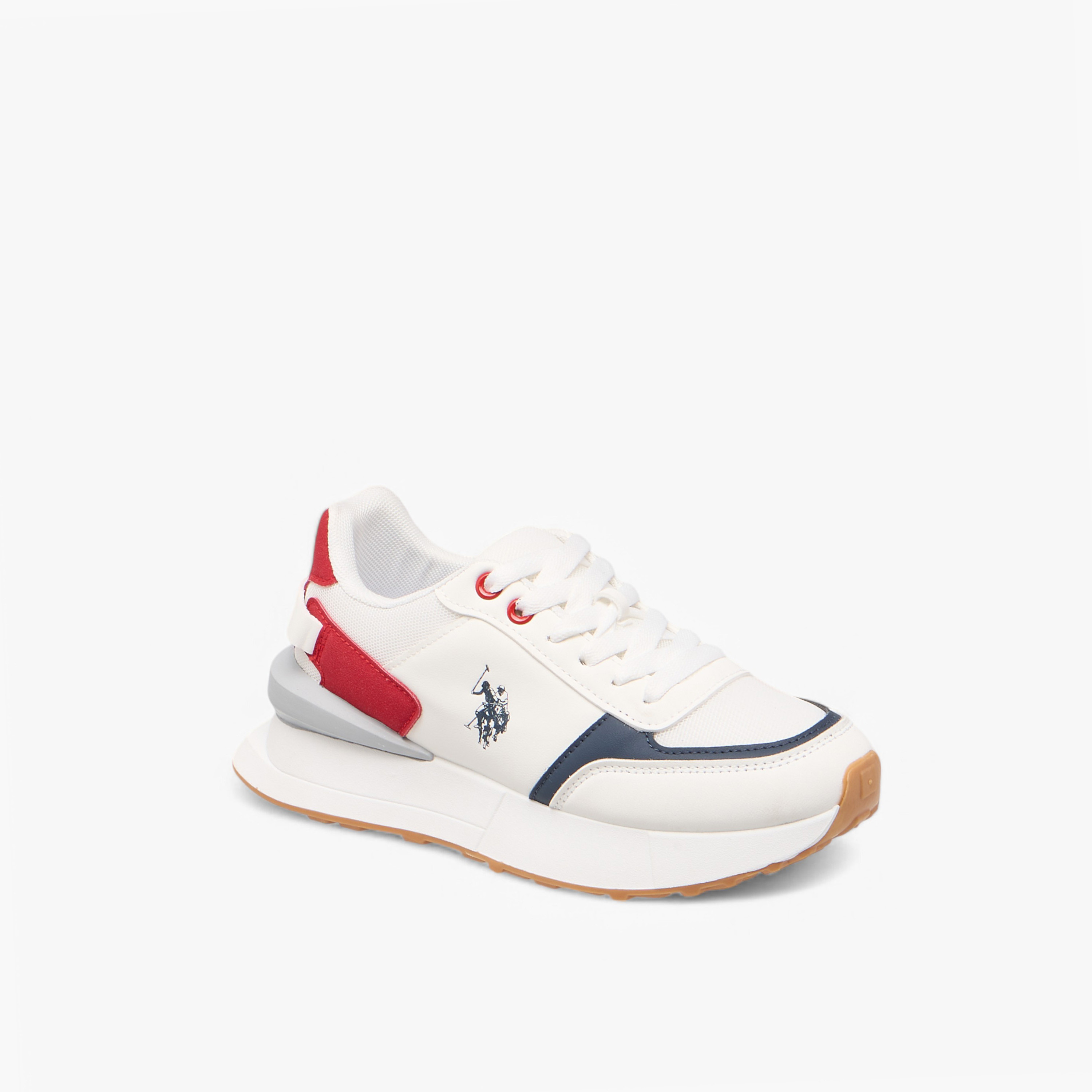 U.S. Polo Assn Women's Logo Detail Sneakers with Lace-Up Closure-women-shoes-sneakers-image-2