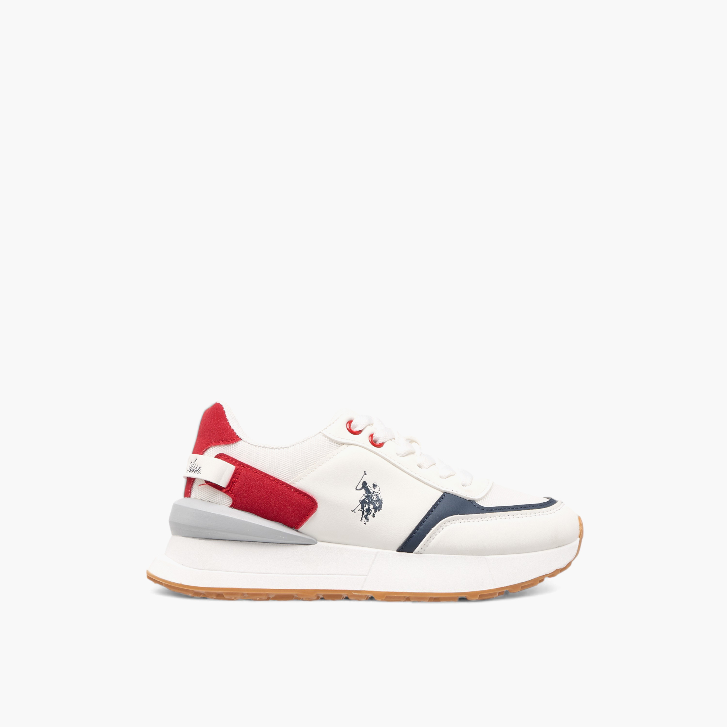 U.S. Polo Assn Women's Logo Detail Sneakers with Lace-Up Closure-women-shoes-sneakers-image-3