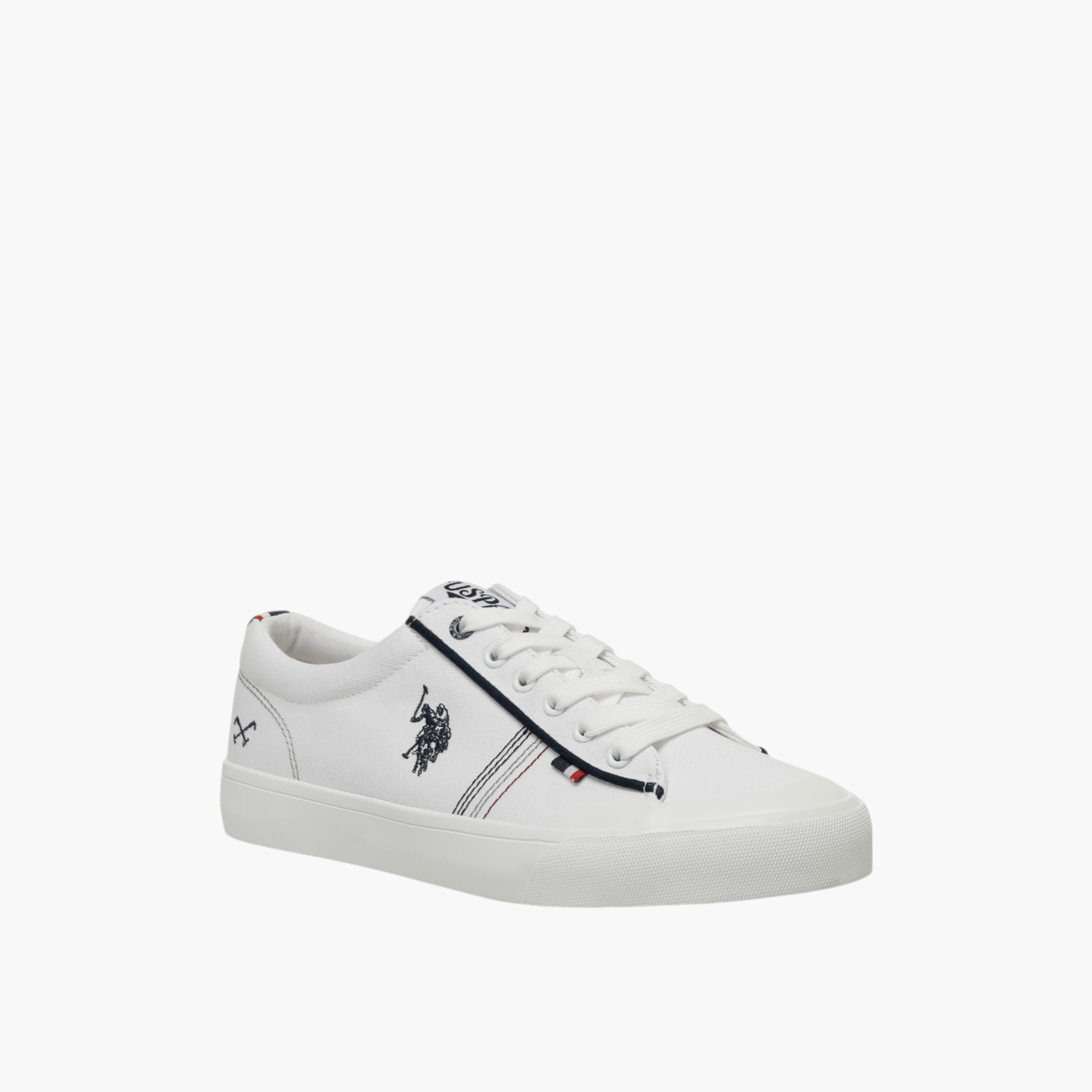 حذاء سنيكرز قماش برباط من يو إس بولو آسن-men-shoes-sneakers-image-1