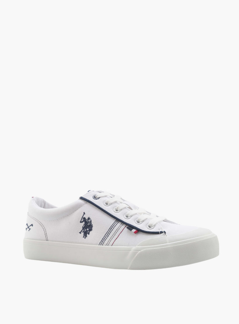 حذاء سنيكرز قماش برباط من يو إس بولو آسن-men-shoes-sneakers-image-2
