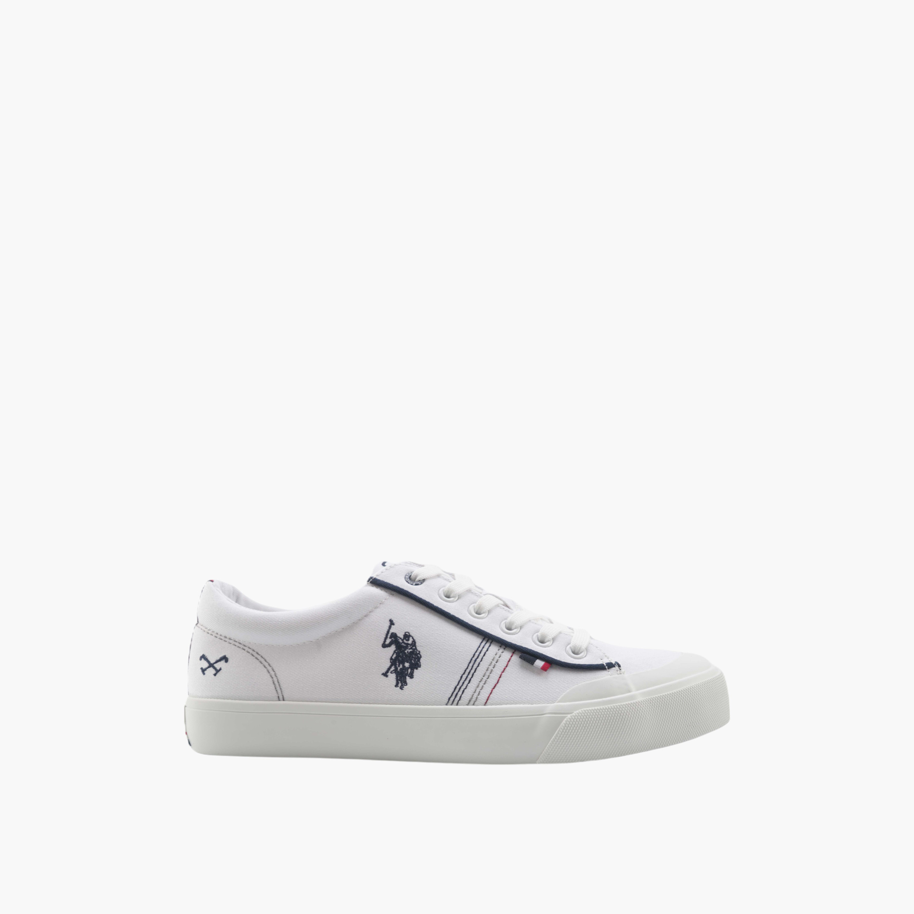 حذاء سنيكرز قماش برباط من يو إس بولو آسن-men-shoes-sneakers-image-3