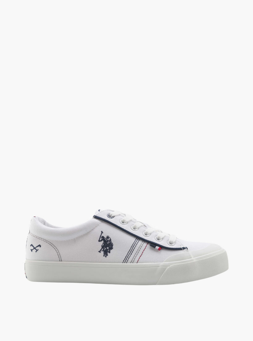 حذاء سنيكرز قماش برباط من يو إس بولو آسن-men-shoes-sneakers-image-3