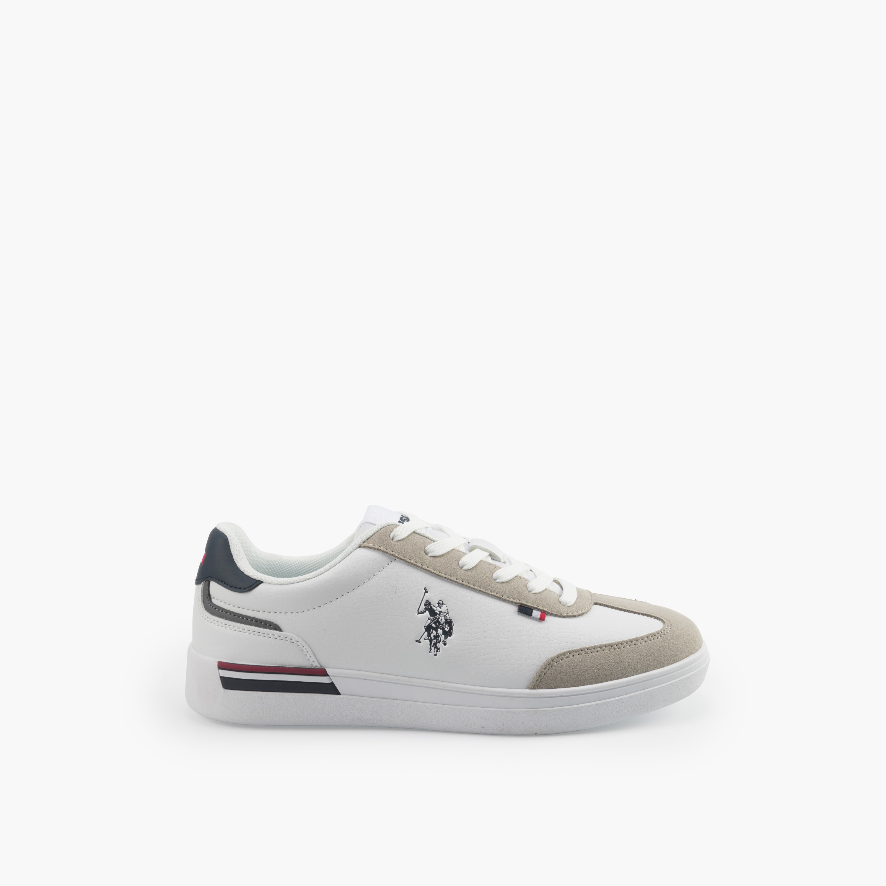 حذاء سنيكرز بطول الكاحل ورباط إغلاق وطبعات شعار للرجال من يو إس بولو أسن-men-shoes-sneakers-image-2
