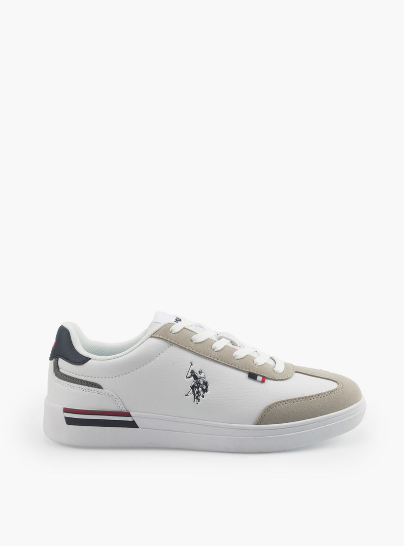 حذاء سنيكرز بطول الكاحل ورباط إغلاق وطبعات شعار للرجال من يو إس بولو أسن-men-shoes-sneakers-image-2