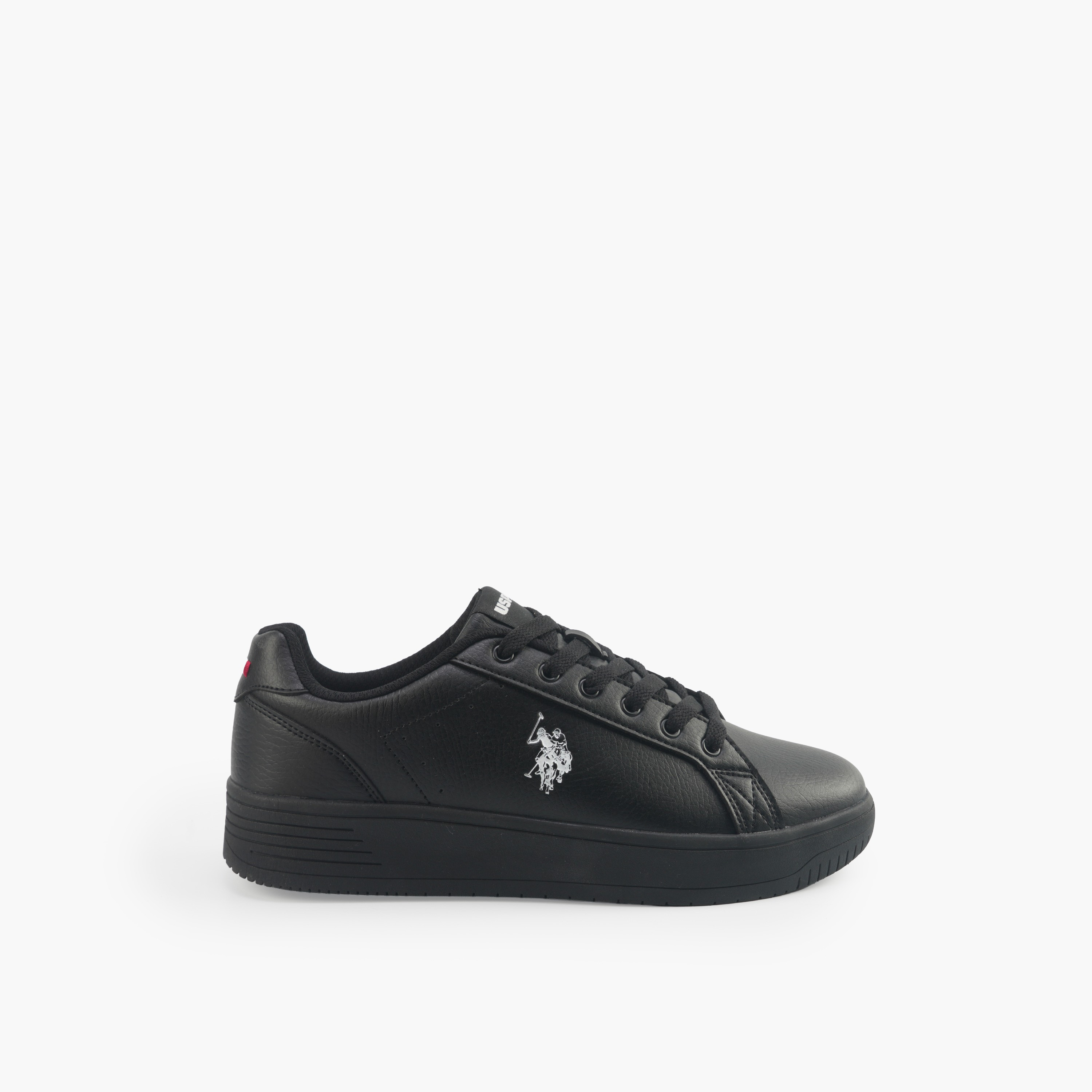 حذاء سنيكرز بطول الكاحل ورباط إغلاق وطبعات شعار للرجال من يو إس بولو أسن-men-shoes-sneakers-image-2