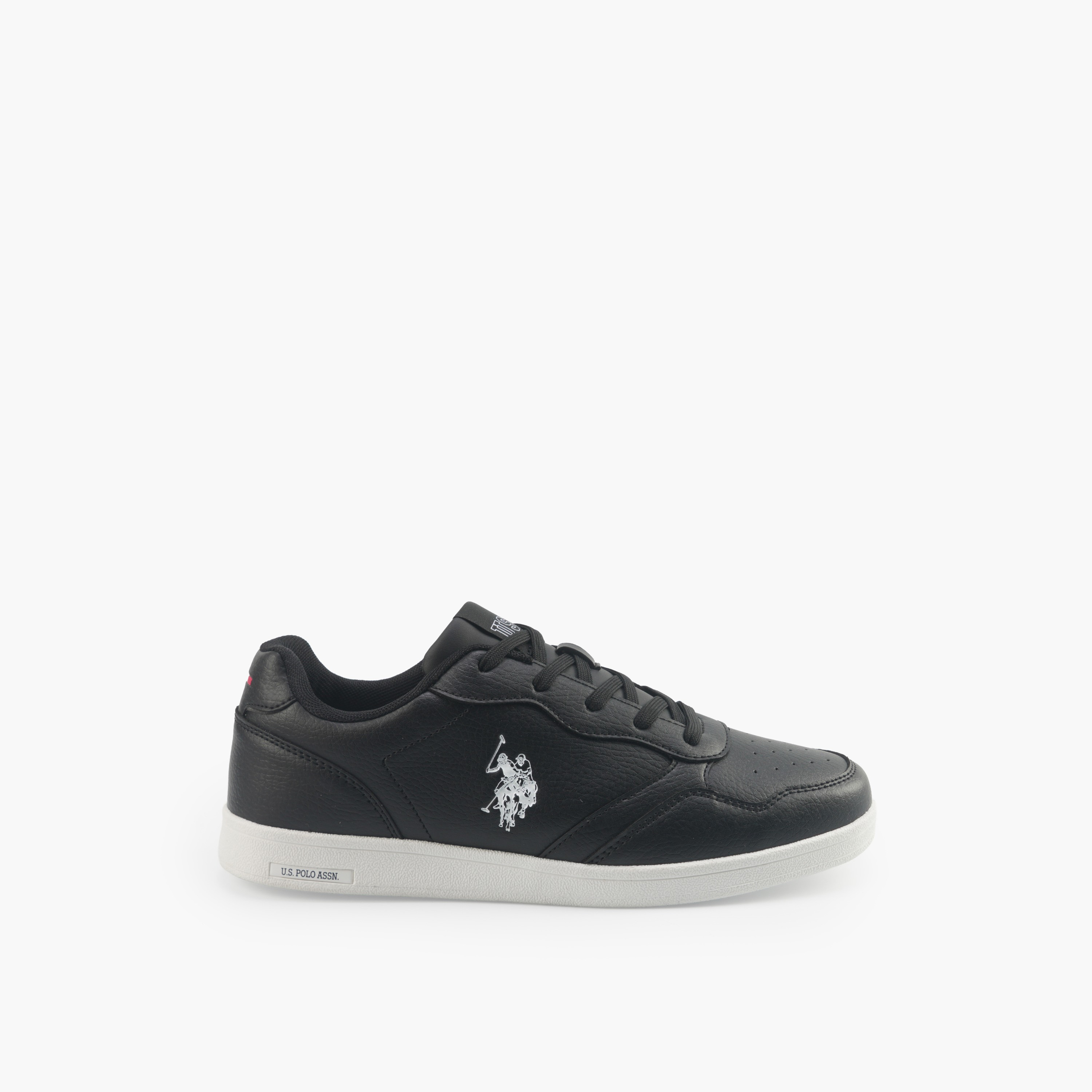 حذاء سنيكرز بطول الكاحل ورباط إغلاق وطبعات شعار للرجال من يو إس بولو أسن-men-shoes-sneakers-image-2