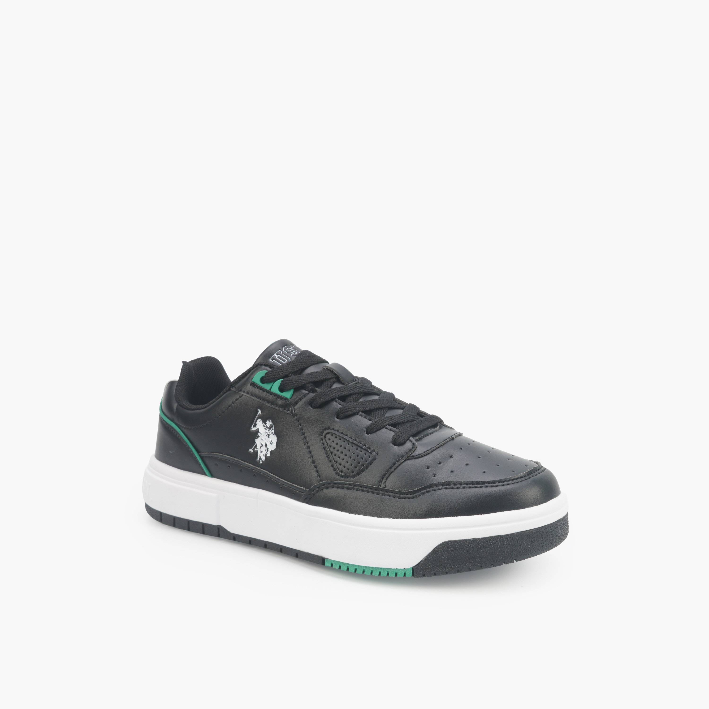 U.S. Polo Assn Men Logo Print Lace-Up Ankle Sneakers-men-shoes-sneakers-image-1