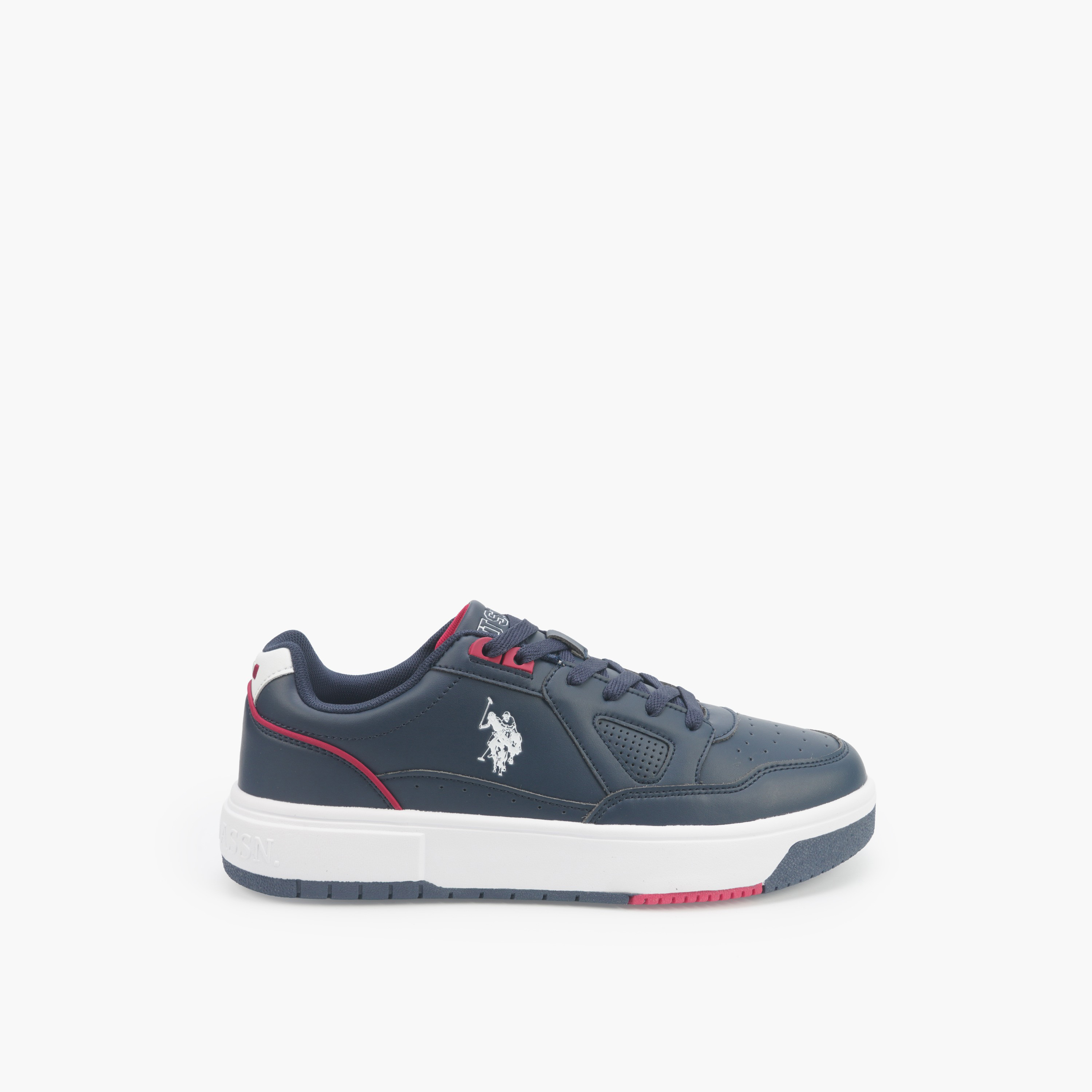 حذاء سنيكرز بطول الكاحل ورباط إغلاق وطبعات شعار للرجال من يو إس بولو أسن-men-shoes-sneakers-image-2