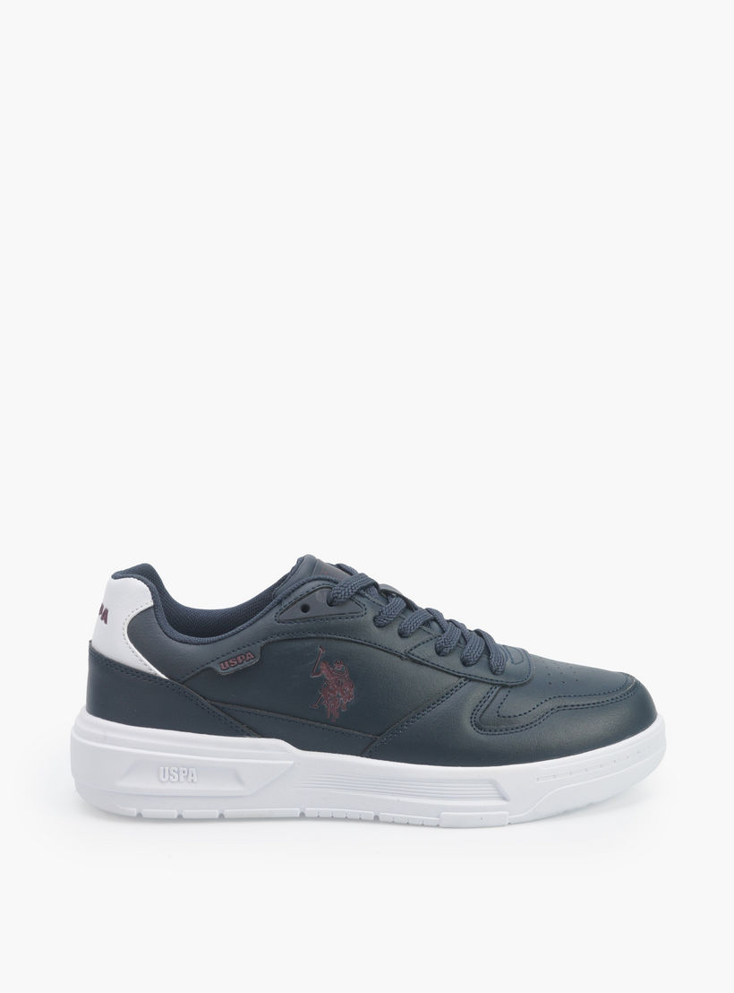 حذاء سنيكرز برباط إغلاق وطبعات شعار للرجال من يو إس بولو-men-shoes-sneakers-image-2