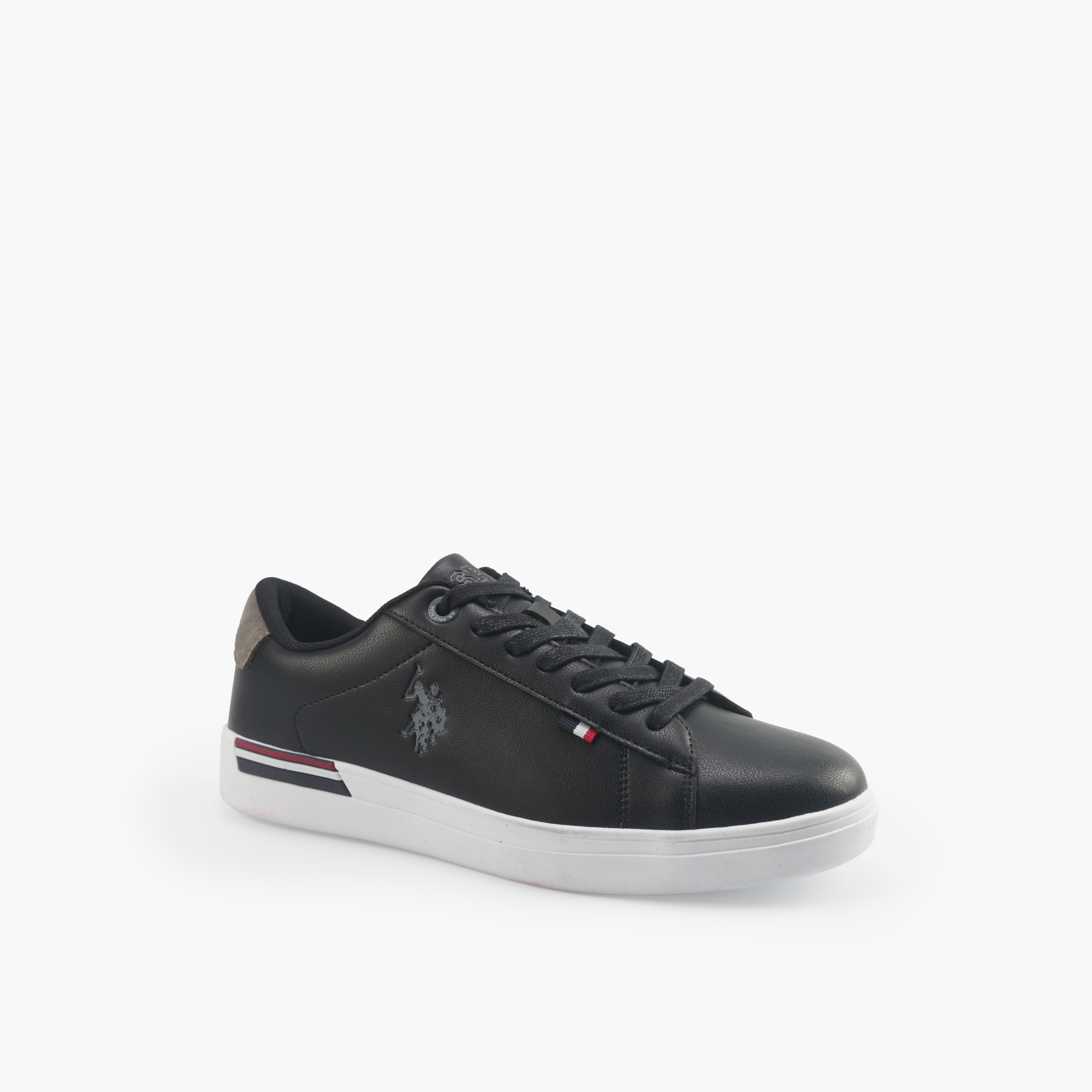 حذاء سنيكرز برباط إغلاق وطبعات شعار للرجال من يو إس بولو-men-shoes-sneakers-image-1
