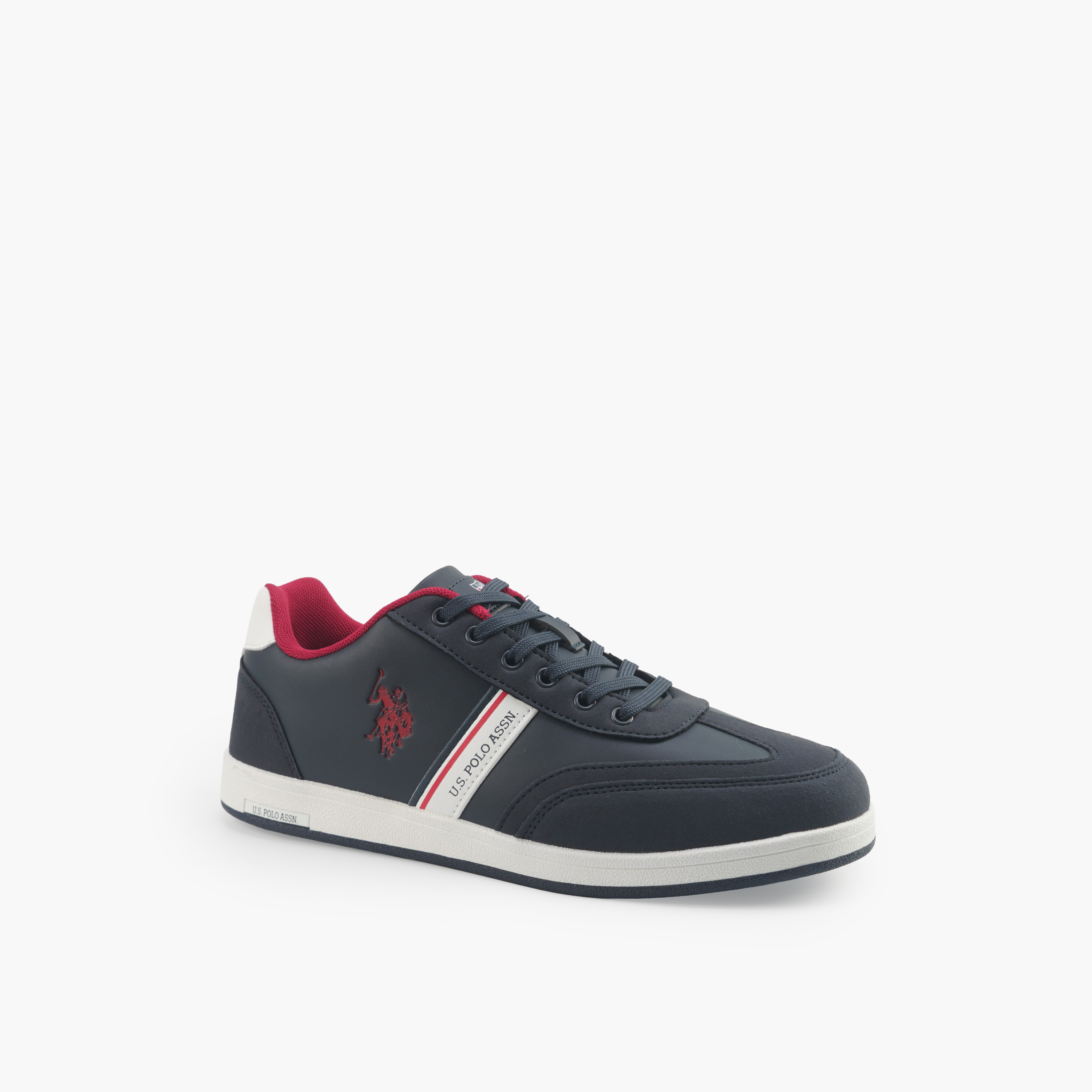 U.S. Polo Assn Men Logo Print Lace-Up Ankle Sneakers-men-shoes-sneakers-image-1