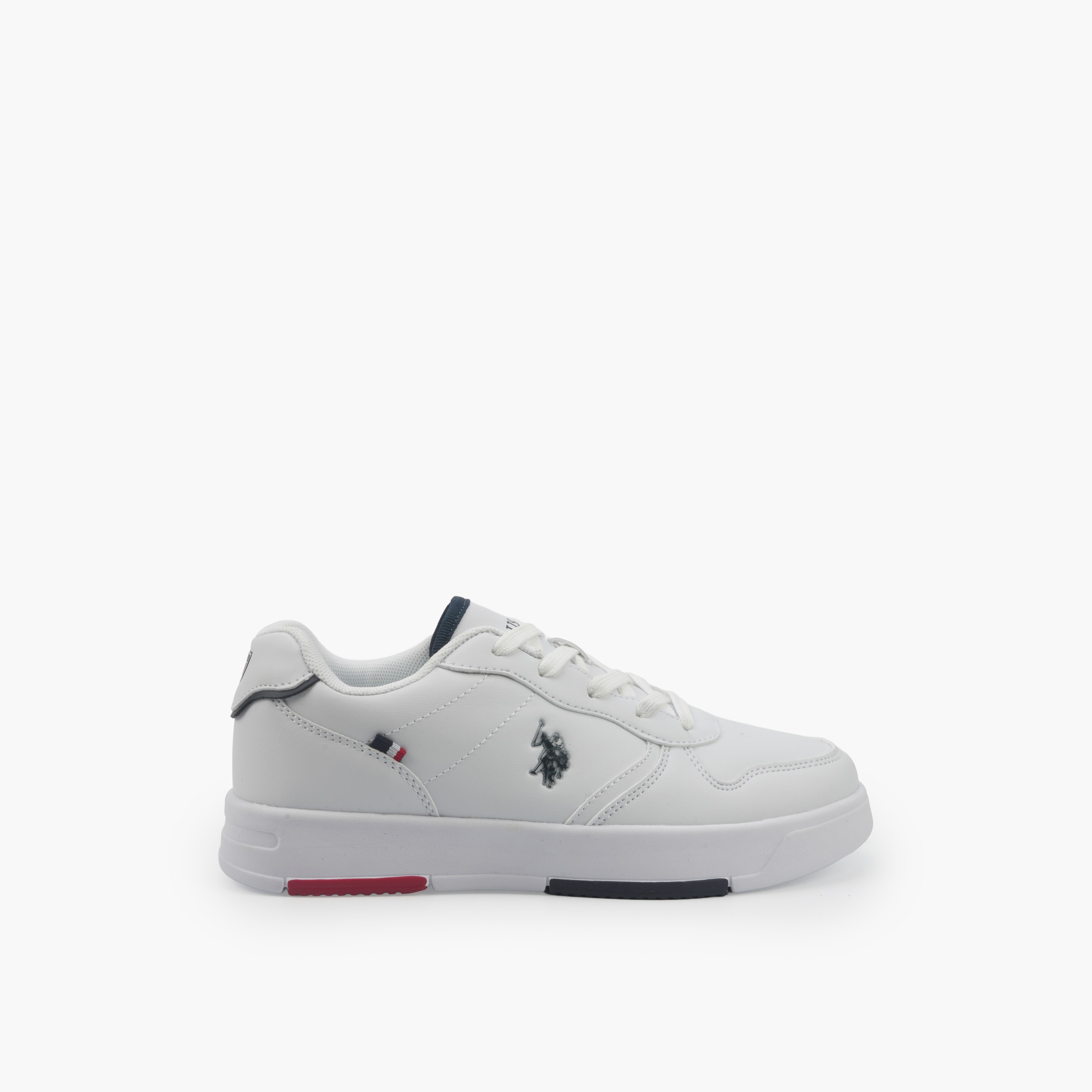 حذاء سنيكرز كاحل برباط وشعار للنساء من يو أس بولو أسن-women-shoes-sneakers-image-2
