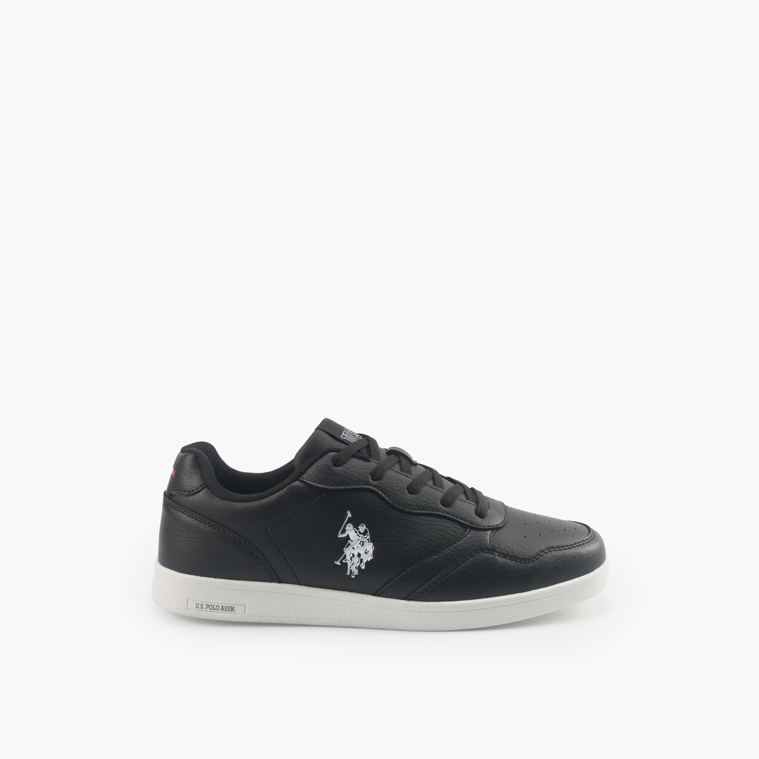 حذاء سنيكرز كاحل برباط وطبعات شعار للنساء من يو أس بولو أسن-women-shoes-sneakers-image-2